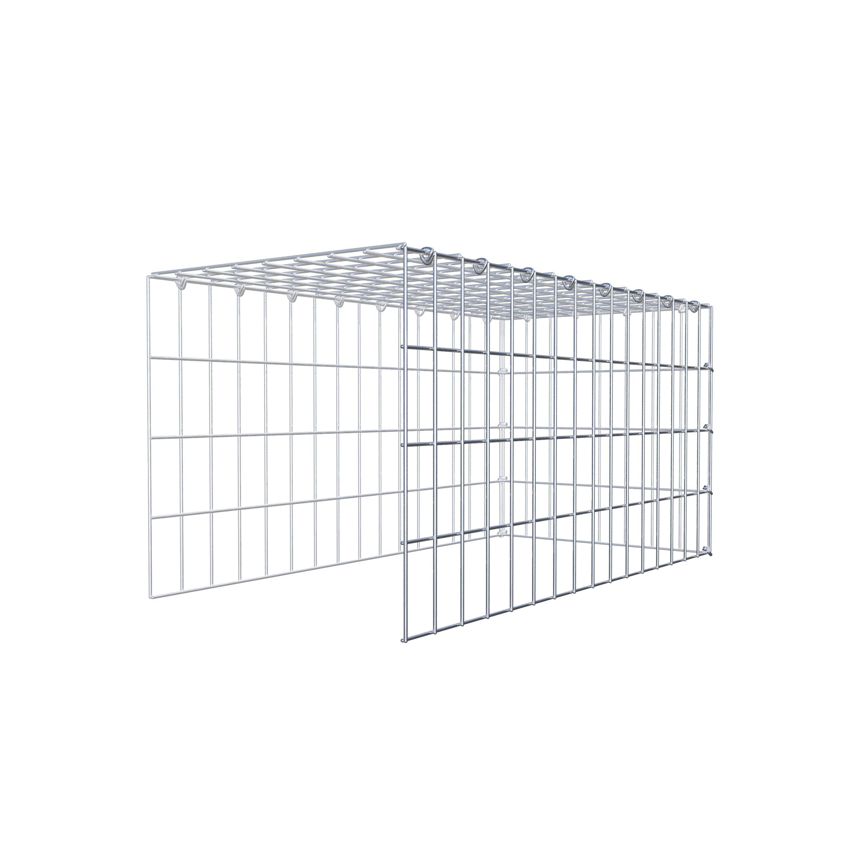 Gabião Tipo 4 80 cm x 40 cm x 40 cm (C x A x P), malhagem 5 cm x 10 cm, anel C