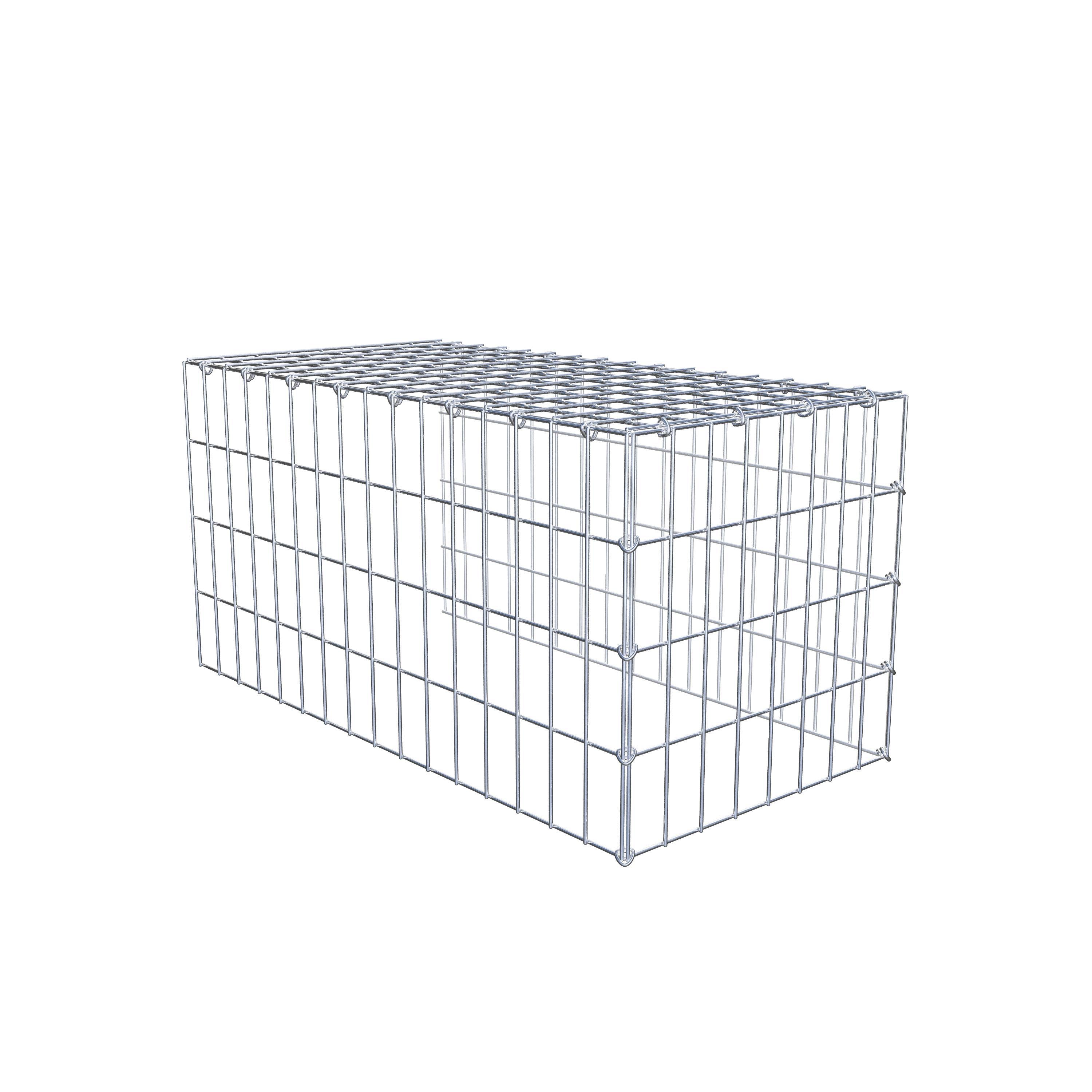 Gabião Tipo 4 80 cm x 40 cm x 40 cm (C x A x P), malhagem 5 cm x 10 cm, anel C