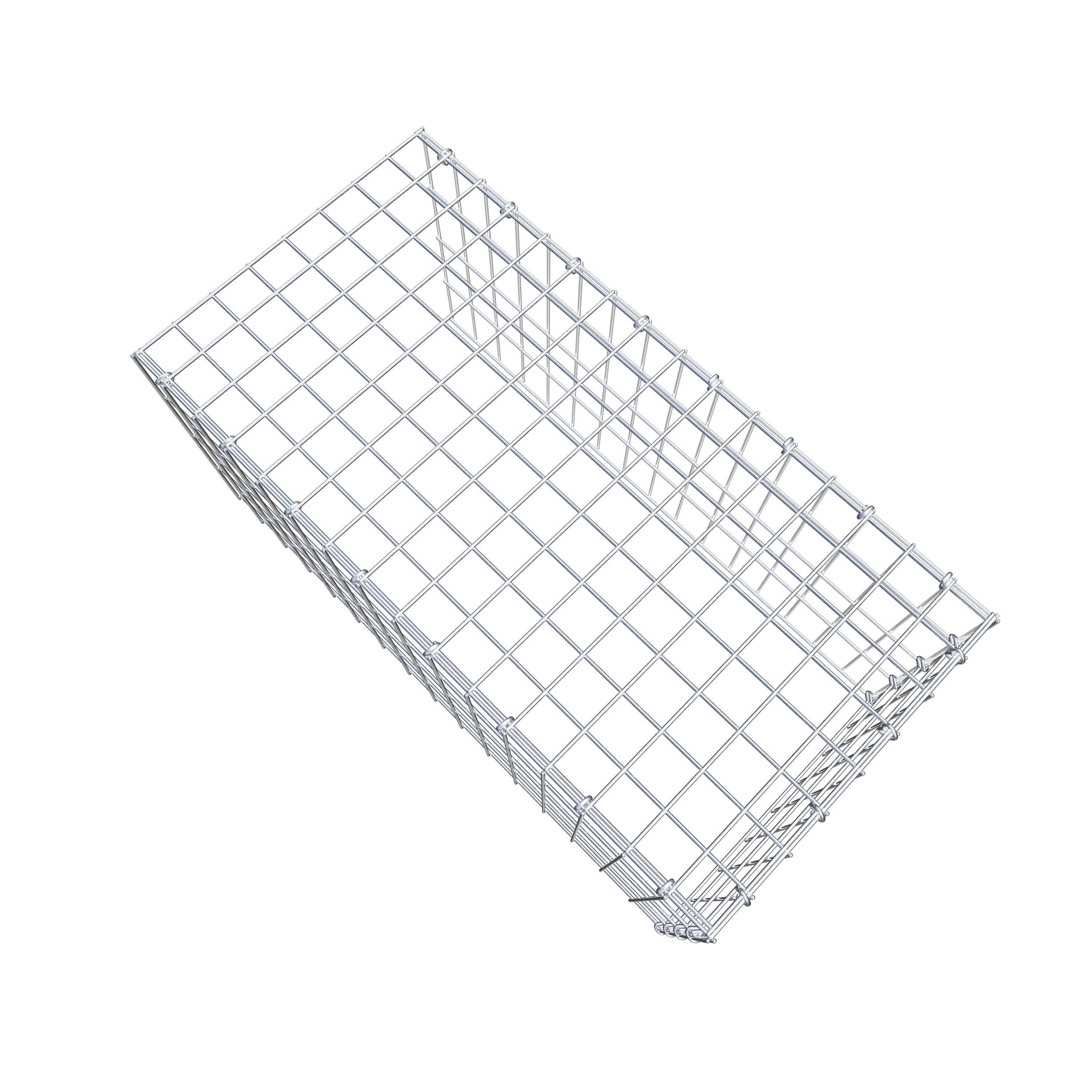Gabião Tipo 4 80 cm x 40 cm x 40 cm (C x A x P), malhagem 5 cm x 10 cm, anel C