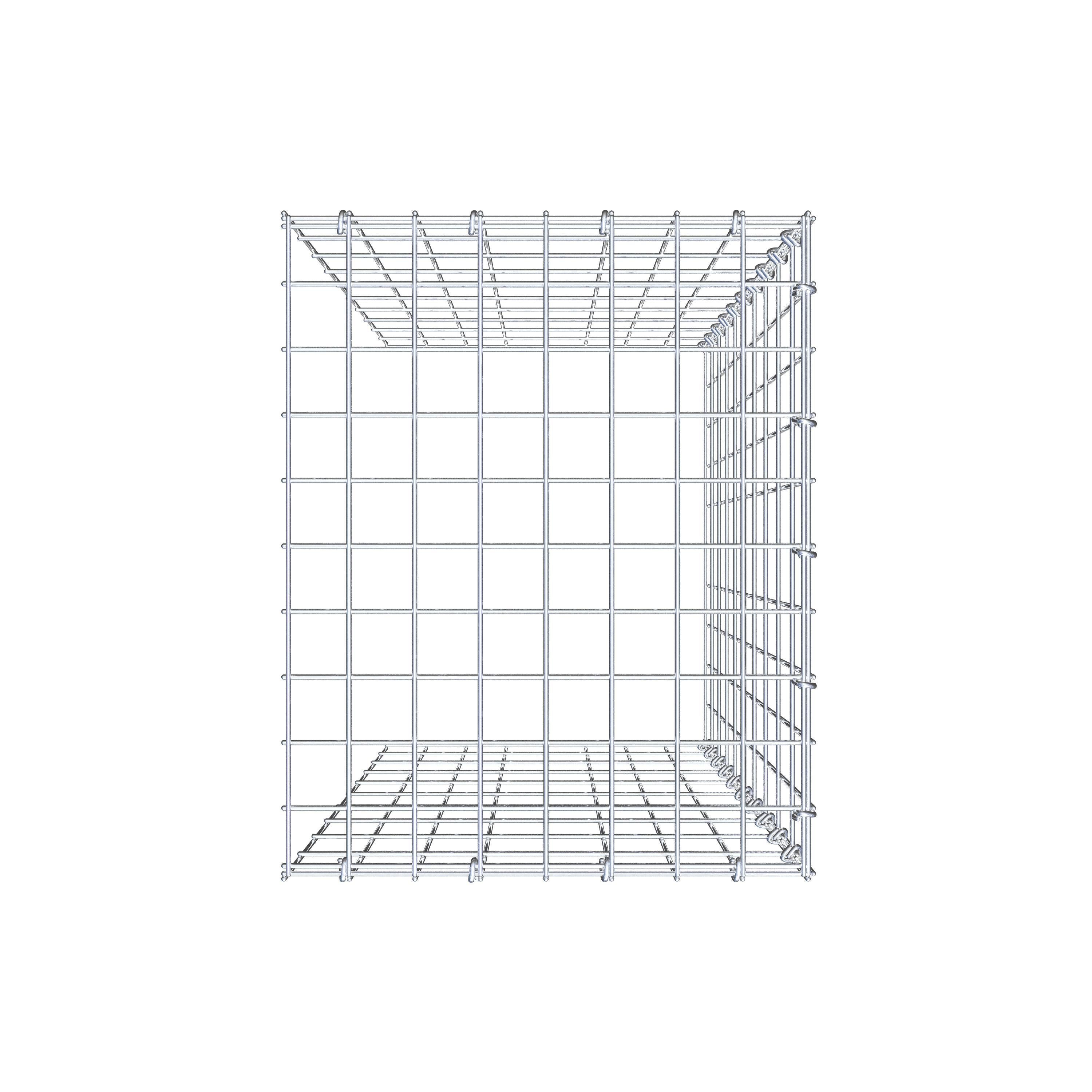 Tilläggspåle typ 4 100 cm x 40 cm x 50 cm (L x H x D), maskstorlek 5 cm x 10 cm, C-ring