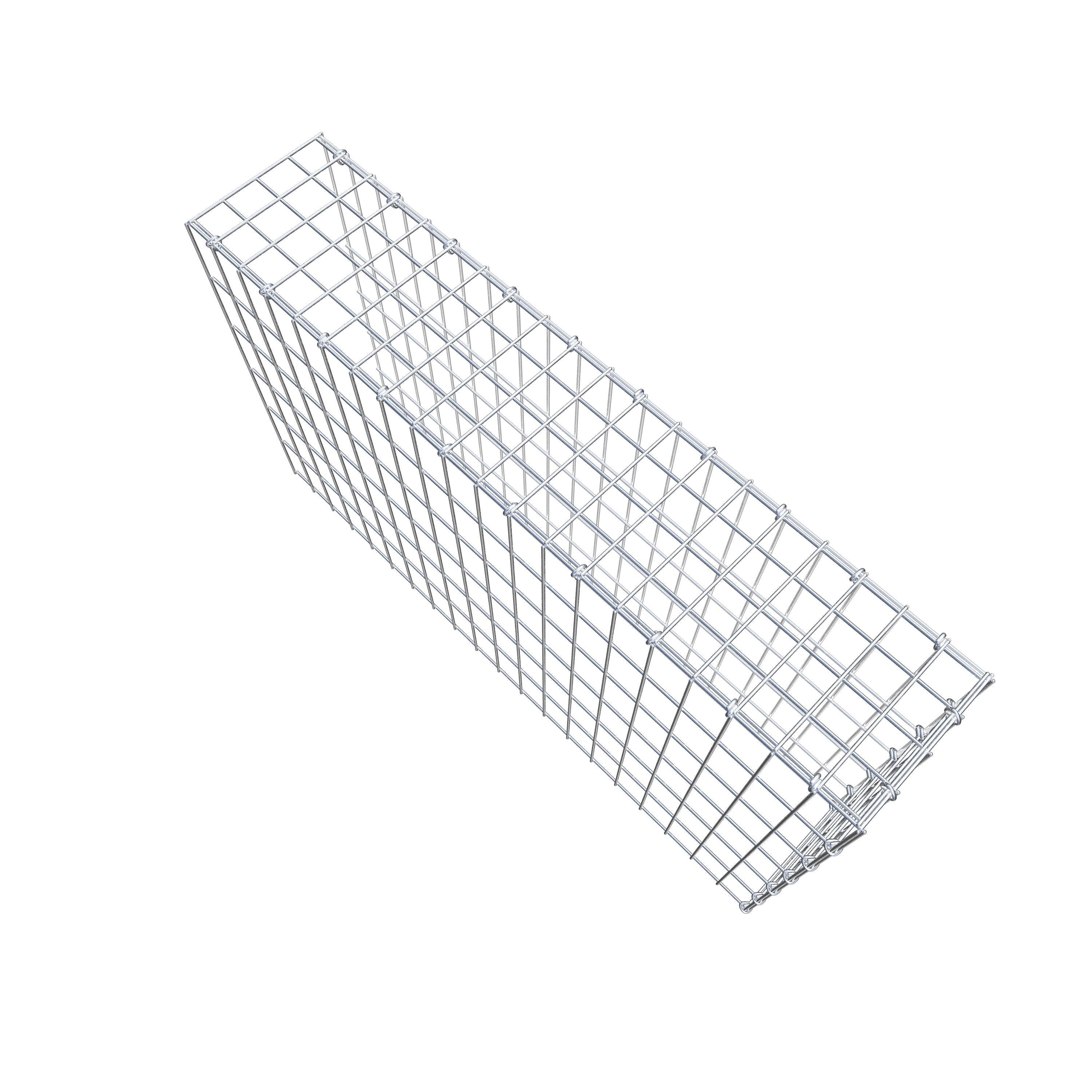 Gavión complementario de tipo 4 100 cm x 60 cm x 20 cm (L x A x P), malla 5 cm x 10 cm, anillo en C