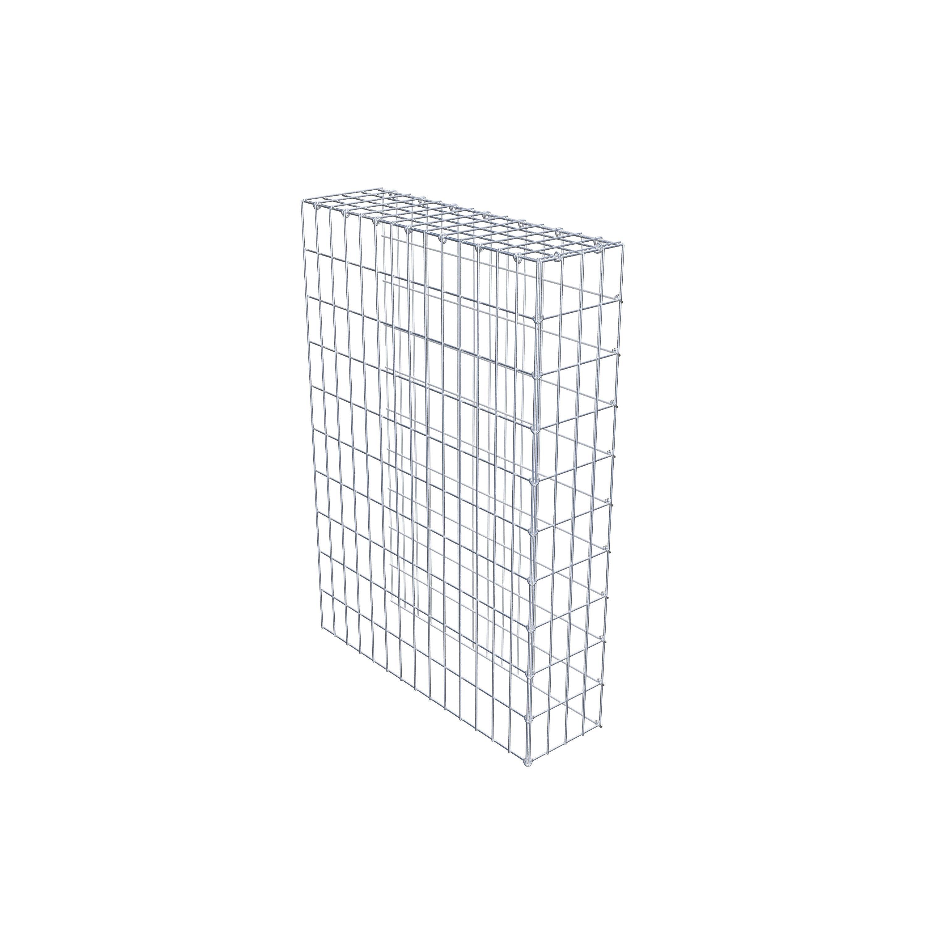 Fourche rapportée type 4 100 cm x 70 cm x 20 cm (L x H x P), mailles 5 cm x 10 cm, anneau en C