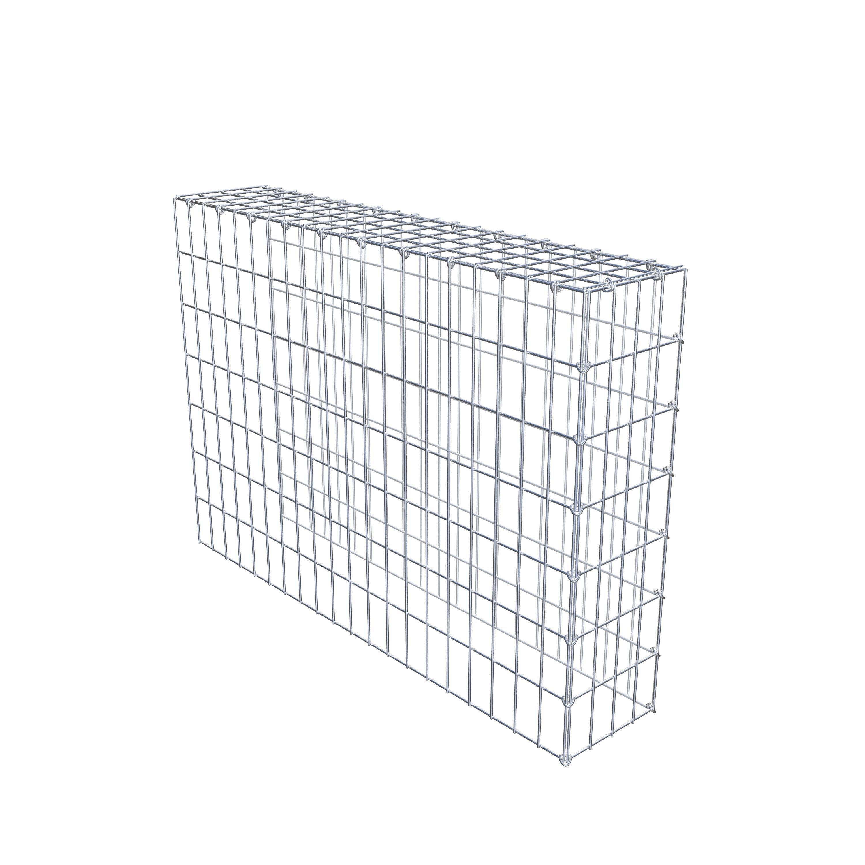 Fourche rapportée type 4 100 cm x 70 cm x 20 cm (L x H x P), mailles 5 cm x 10 cm, anneau en C