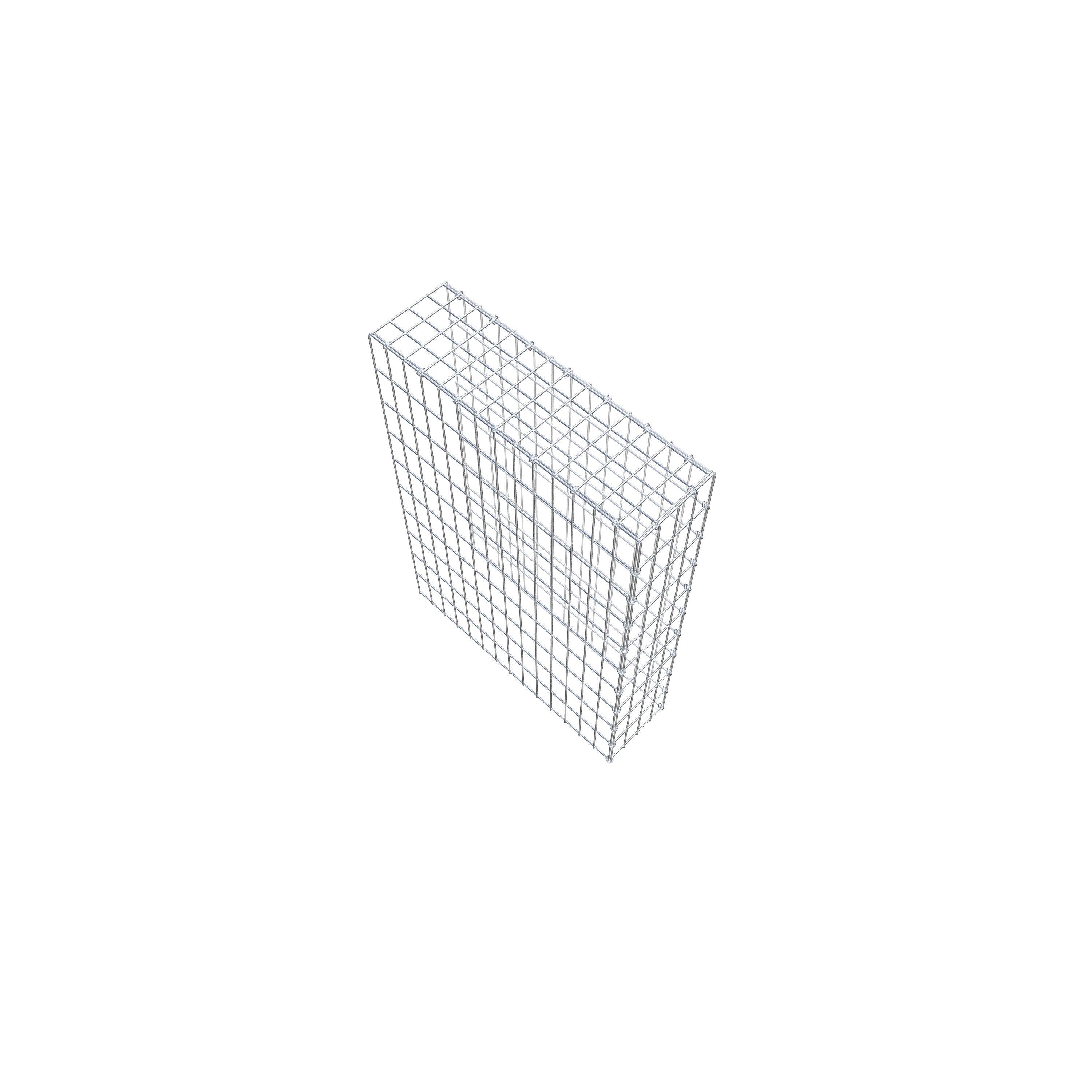Fourche rapportée type 4 100 cm x 70 cm x 20 cm (L x H x P), mailles 5 cm x 10 cm, anneau en C