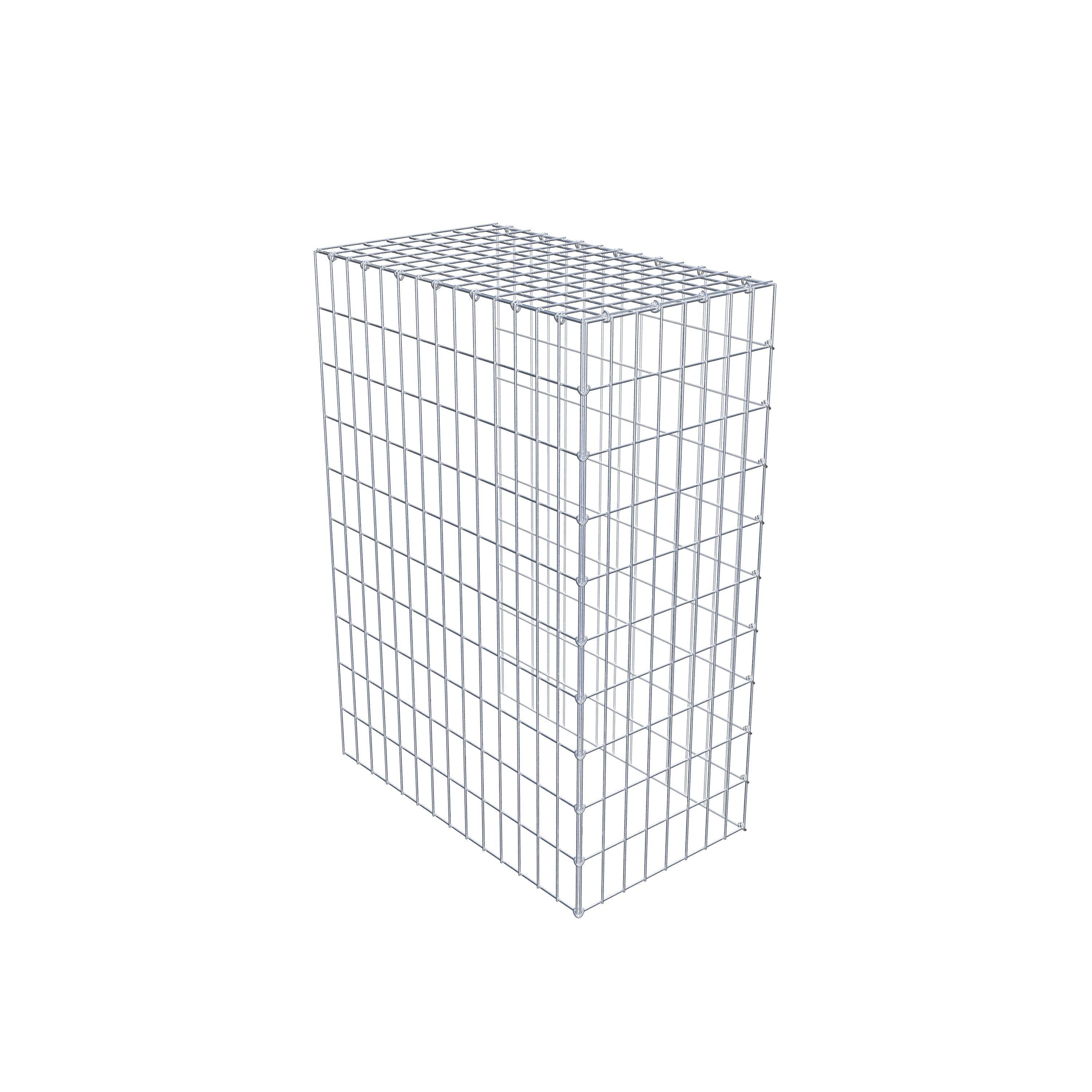 Fourche rapportée type 4 100 cm x 70 cm x 40 cm (L x H x P), mailles 5 cm x 10 cm, anneau en C