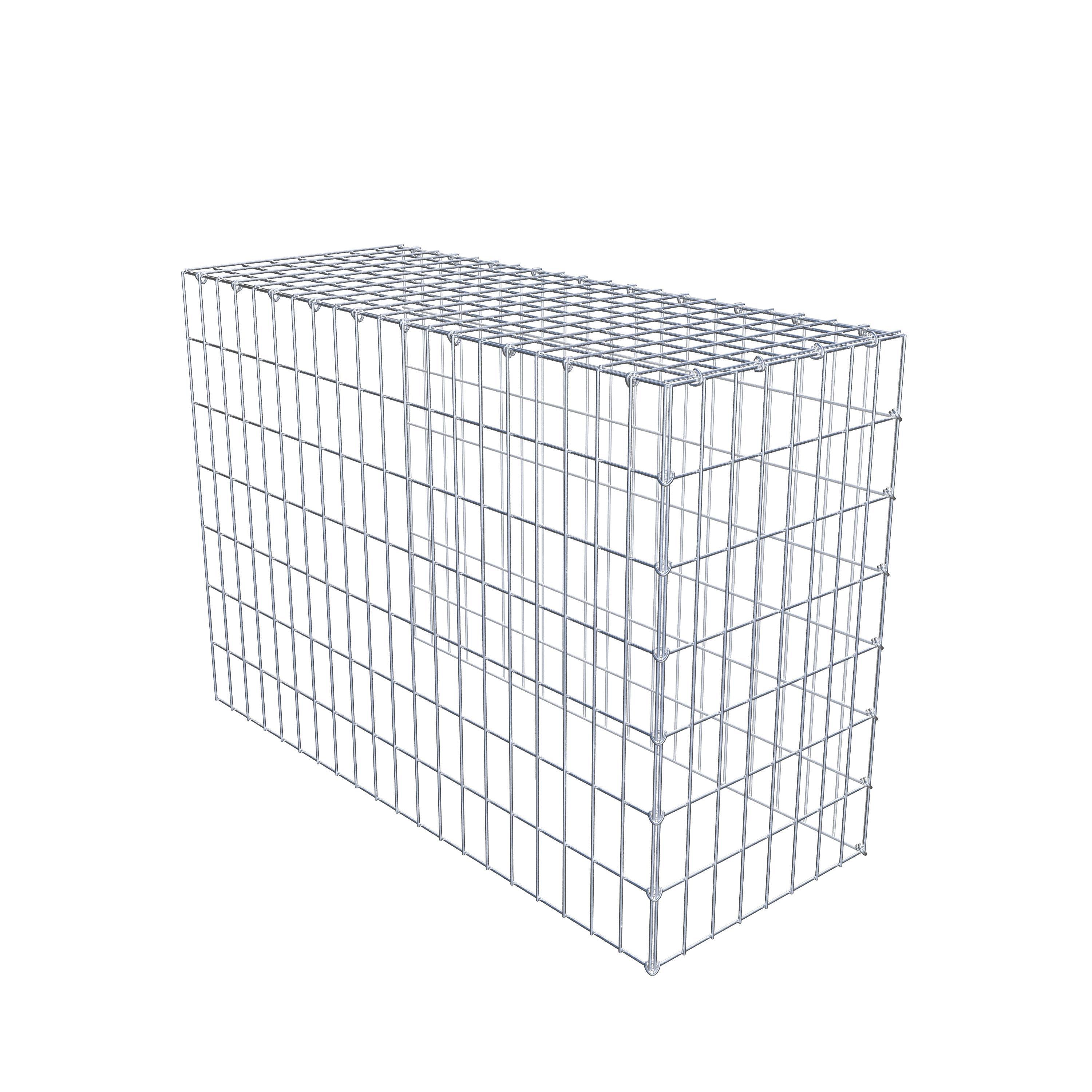 Fourche rapportée type 4 100 cm x 70 cm x 40 cm (L x H x P), mailles 5 cm x 10 cm, anneau en C