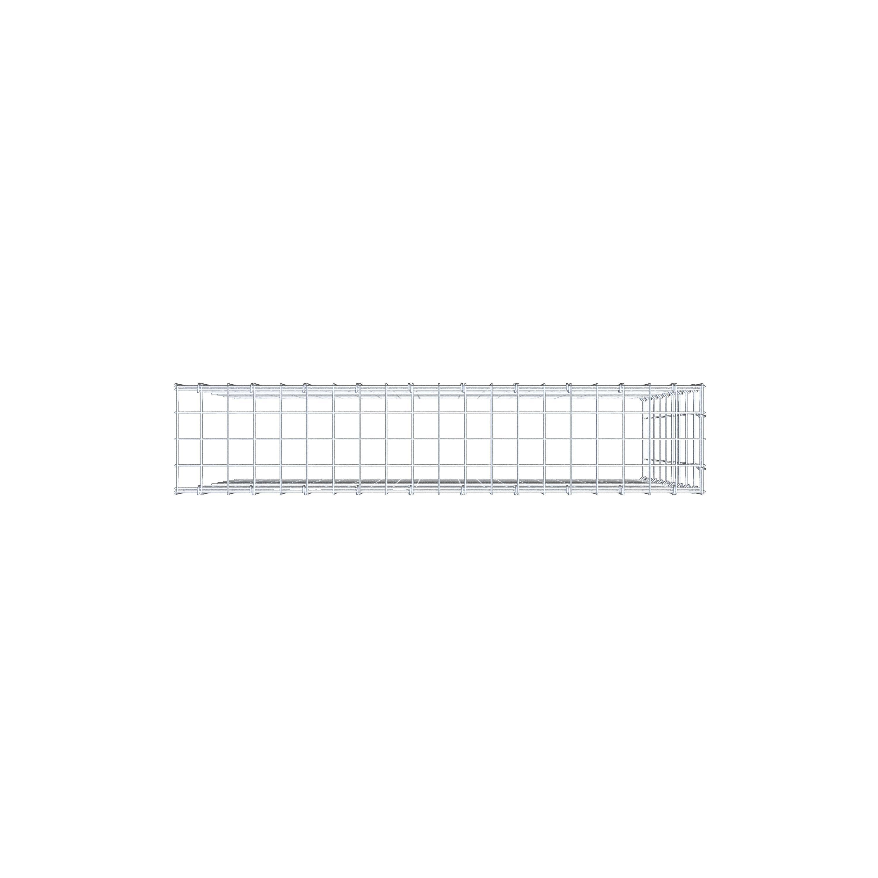 Pile aggiuntivo tipo 4 100 cm x 90 cm x 20 cm (L x H x P), maglia 5 cm x 10 cm, anello a C