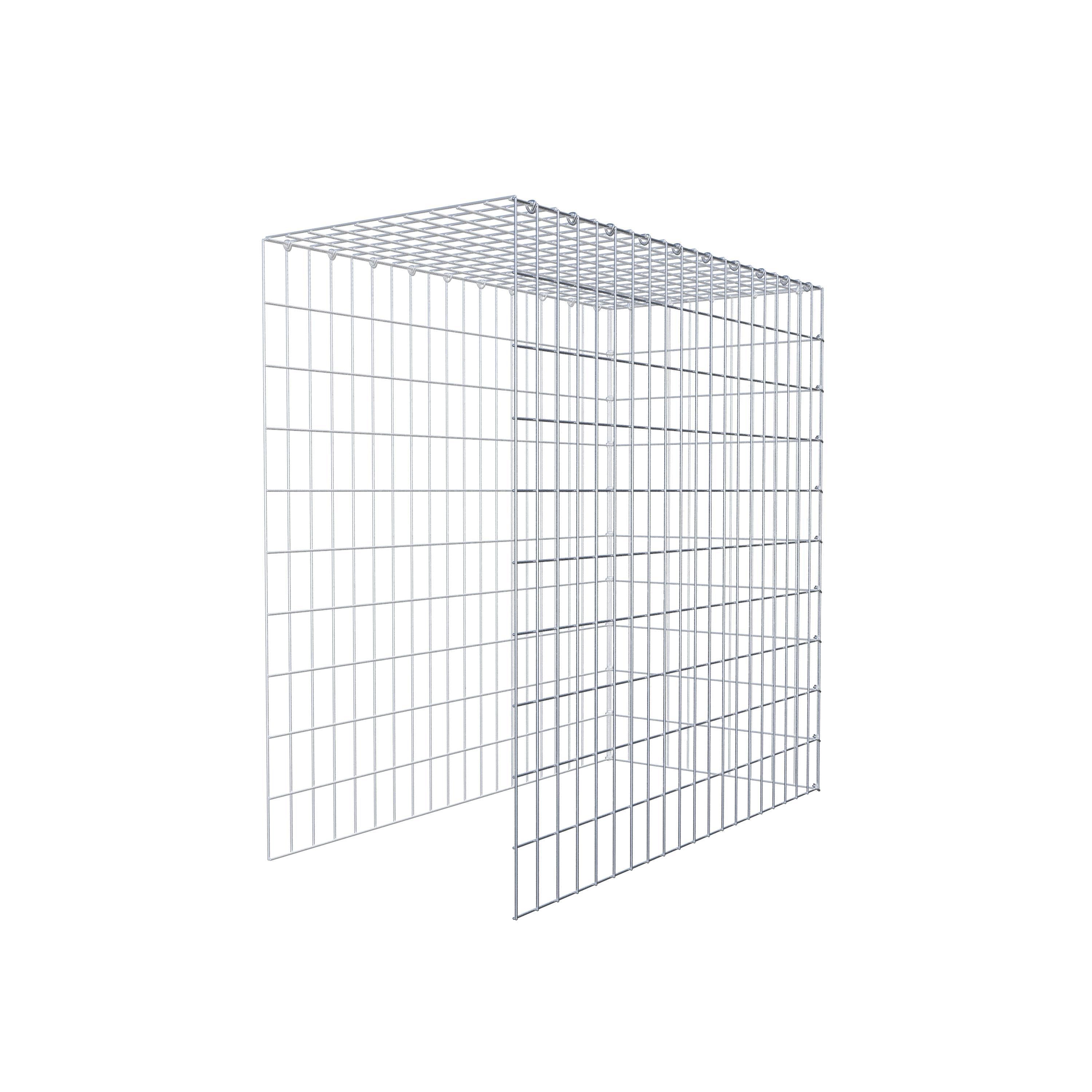 Gavión adicional tipo 4 100 cm x 100 cm x 50 cm (L x A x P), malla 5 cm x 10 cm, anillo en C