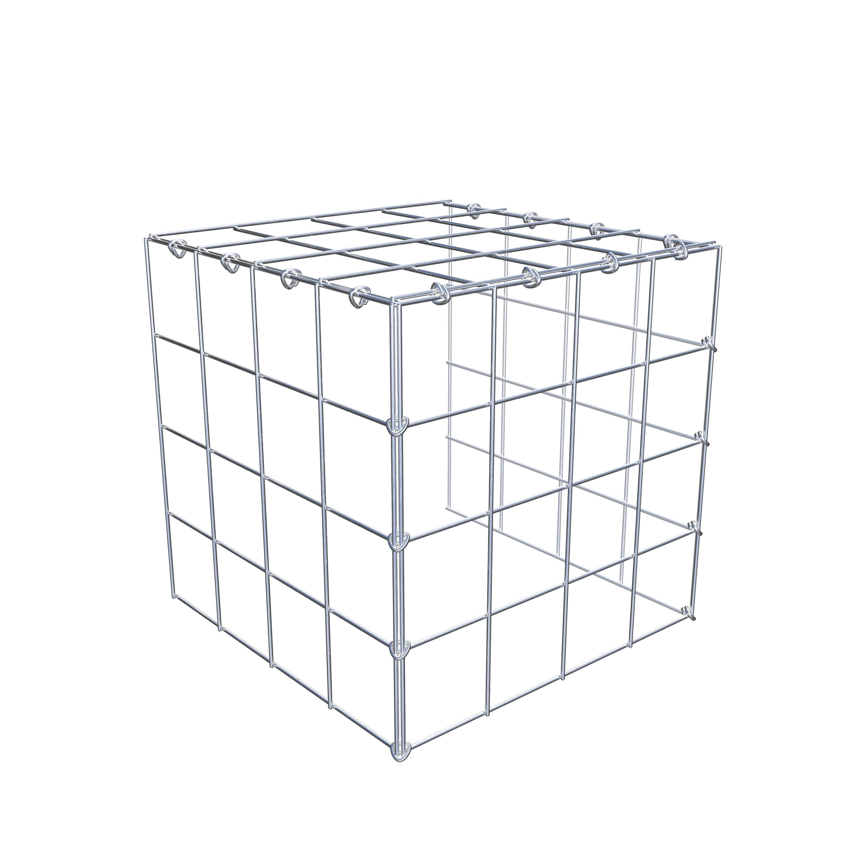 Gabião Tipo 4 40 cm x 40 cm x 40 cm (C x A x P), malhagem 10 cm x 10 cm, anel C