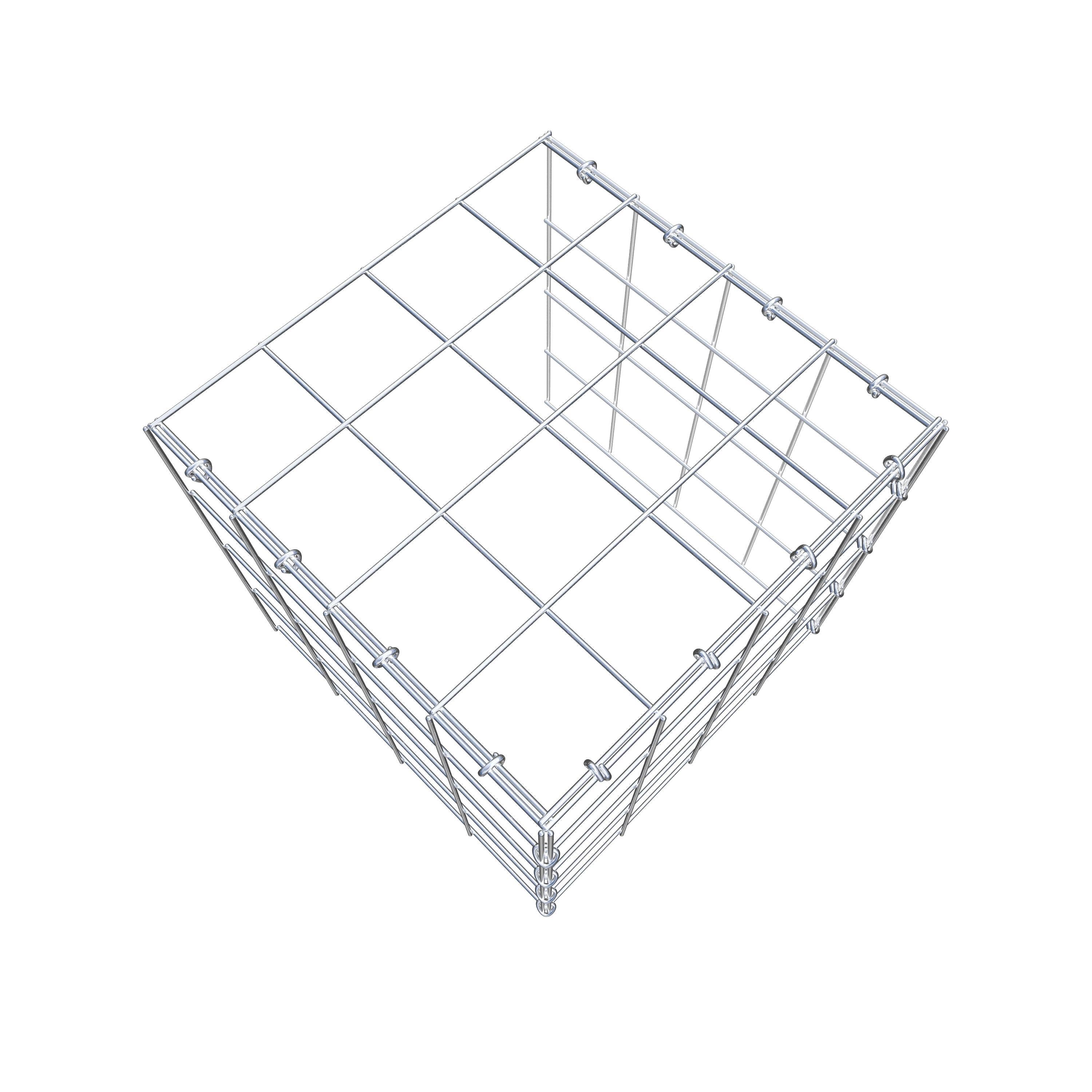 Gabião Tipo 4 40 cm x 40 cm x 40 cm (C x A x P), malhagem 10 cm x 10 cm, anel C
