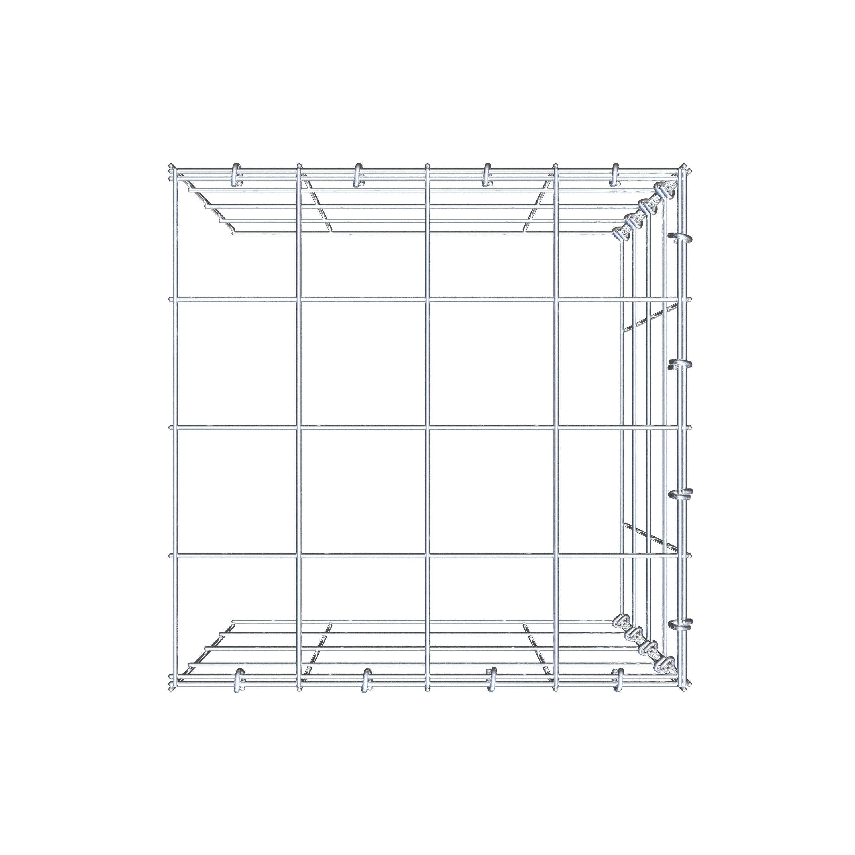 Gabião Tipo 4 40 cm x 40 cm x 40 cm (C x A x P), malhagem 10 cm x 10 cm, anel C