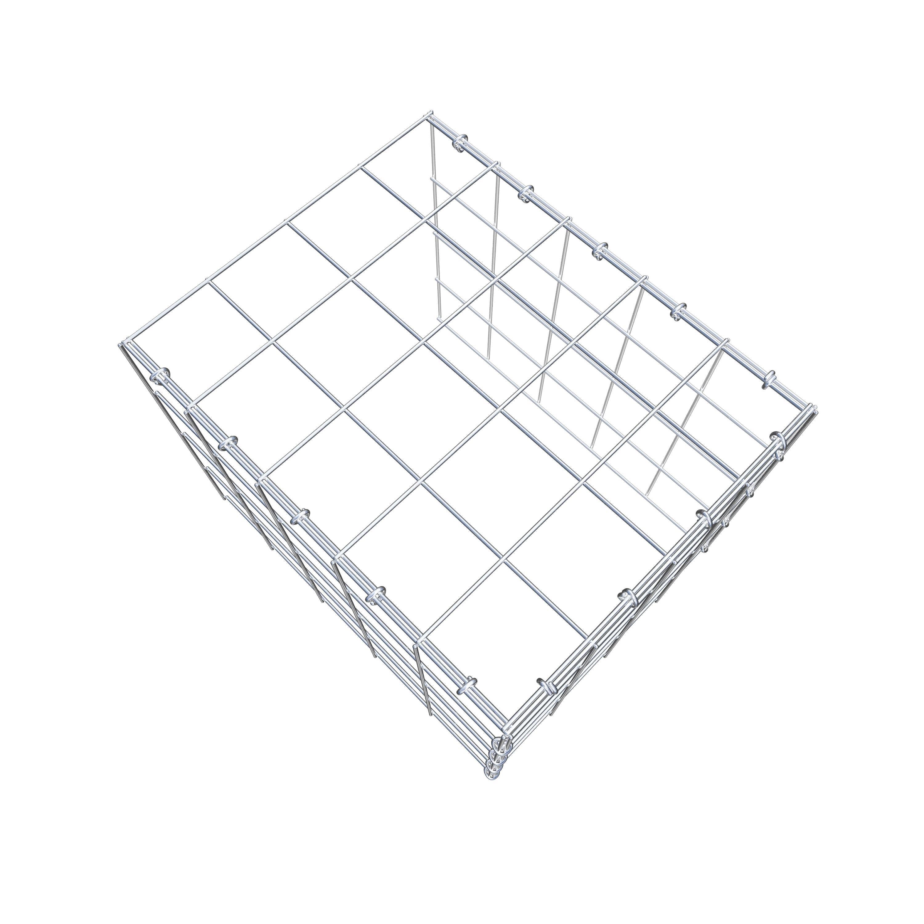 Gavión adicional tipo 4 50 cm x 40 cm x 40 cm (L x A x P), malla 10 cm x 10 cm, anillo en C