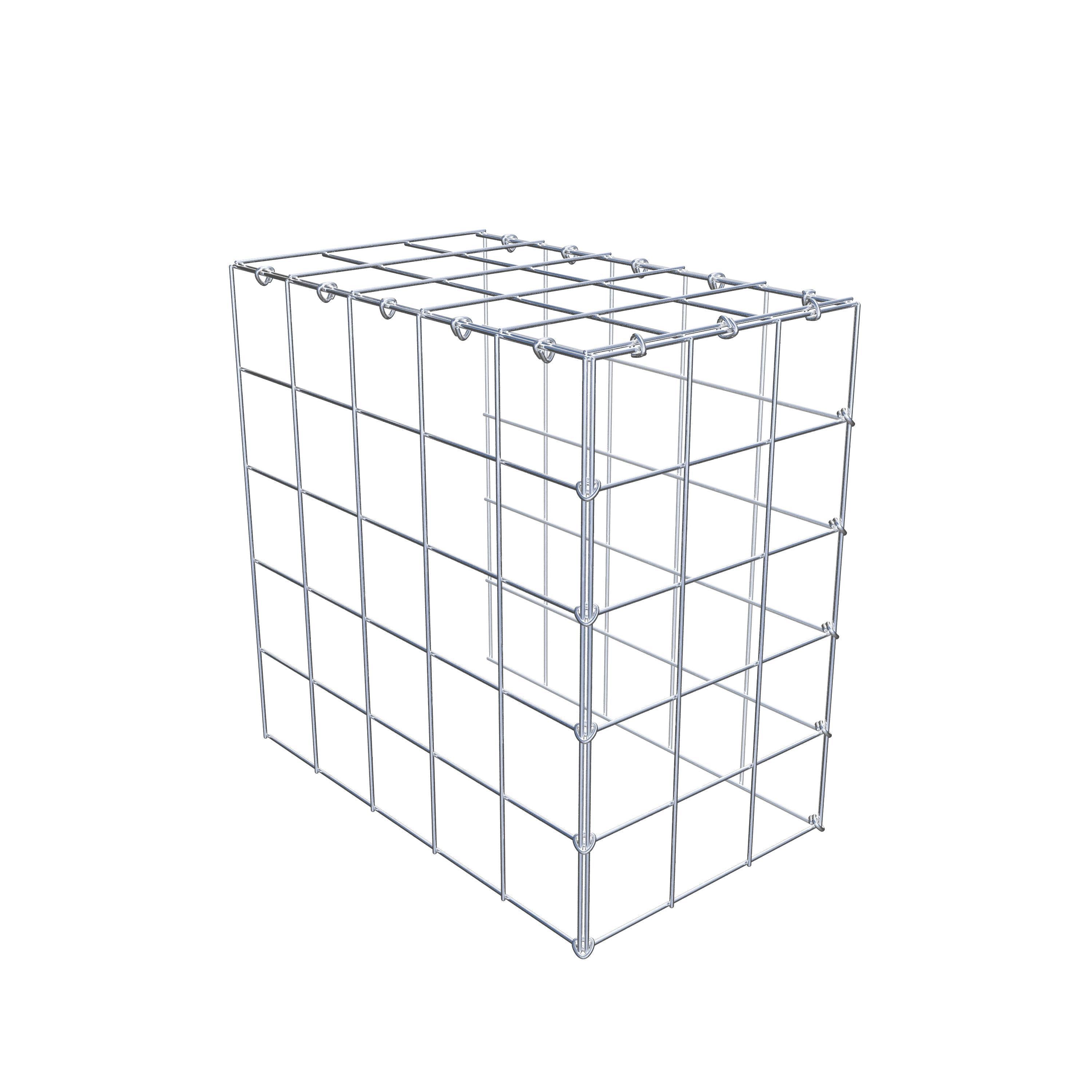 Add-on schanskorf type 4 50 cm x 50 cm x 30 cm (L x H x D), maaswijdte 10 cm x 10 cm, C-ring