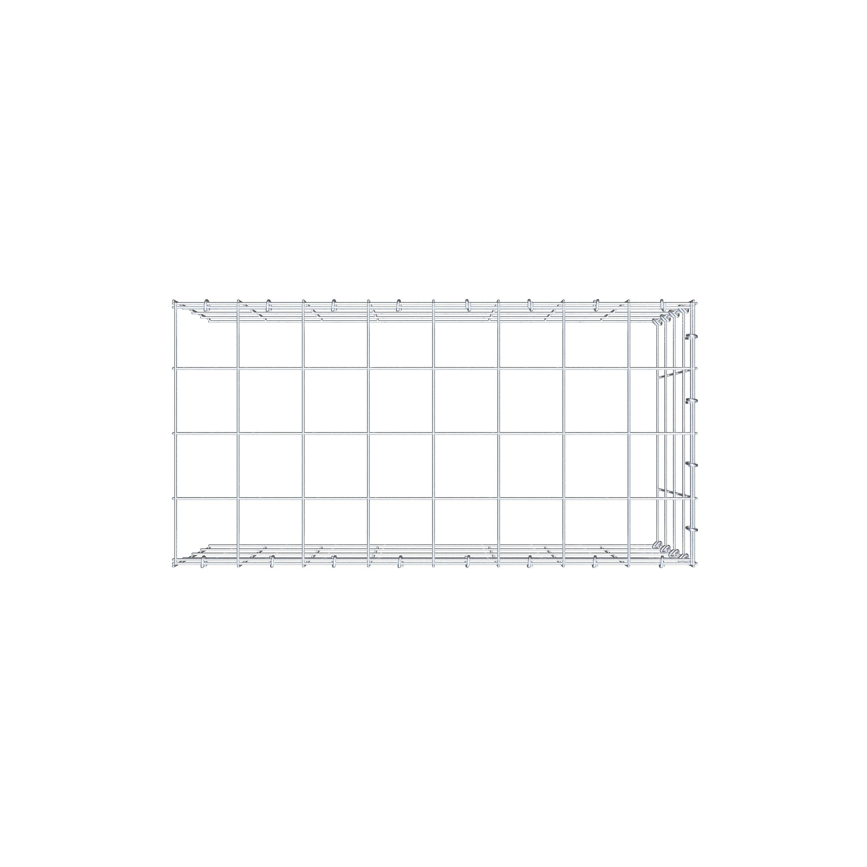 Pile aggiuntivo tipo 4 80 cm x 40 cm x 40 cm (L x H x P), maglia 10 cm x 10 cm, anello a C