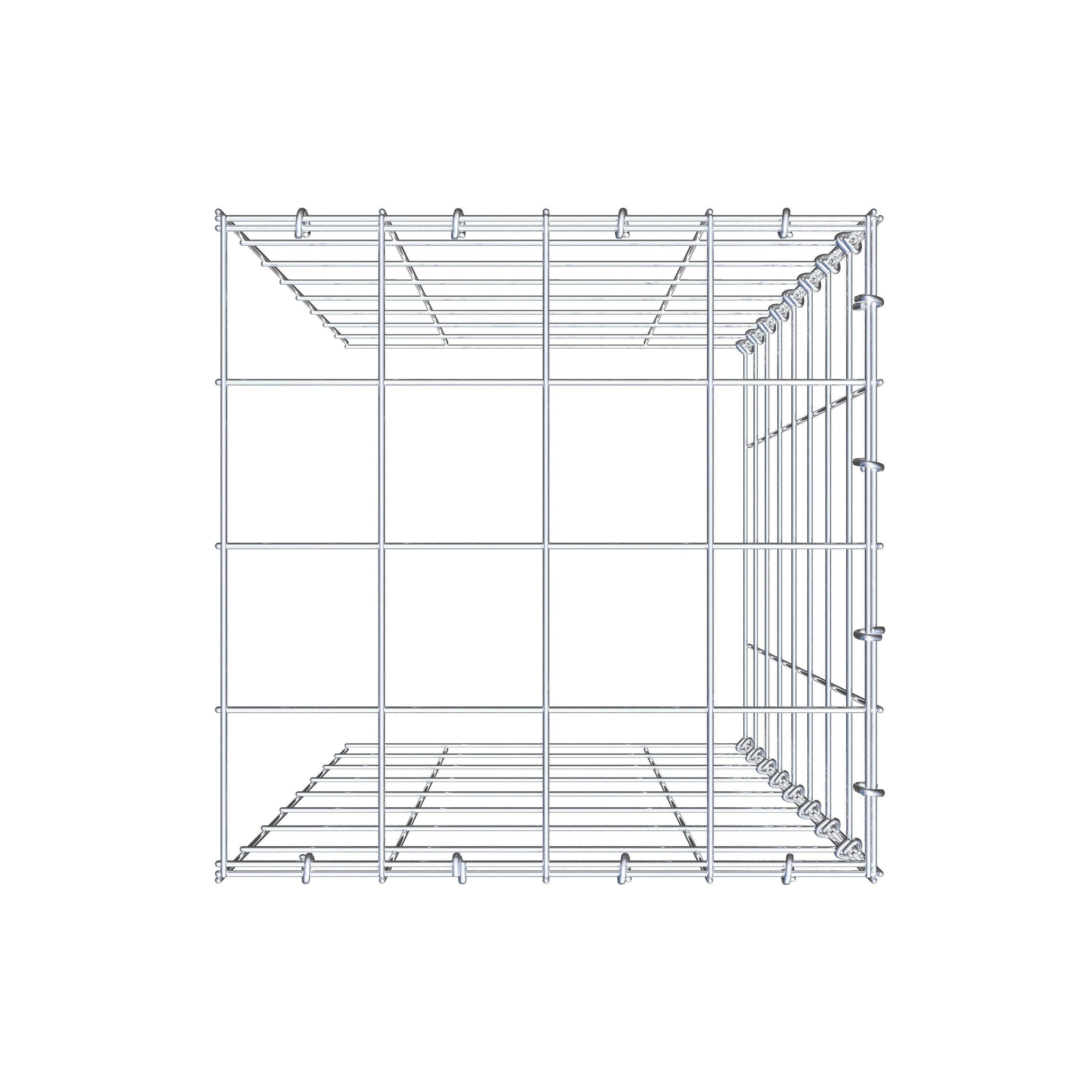 Pile aggiuntivo tipo 4 80 cm x 40 cm x 40 cm (L x H x P), maglia 10 cm x 10 cm, anello a C