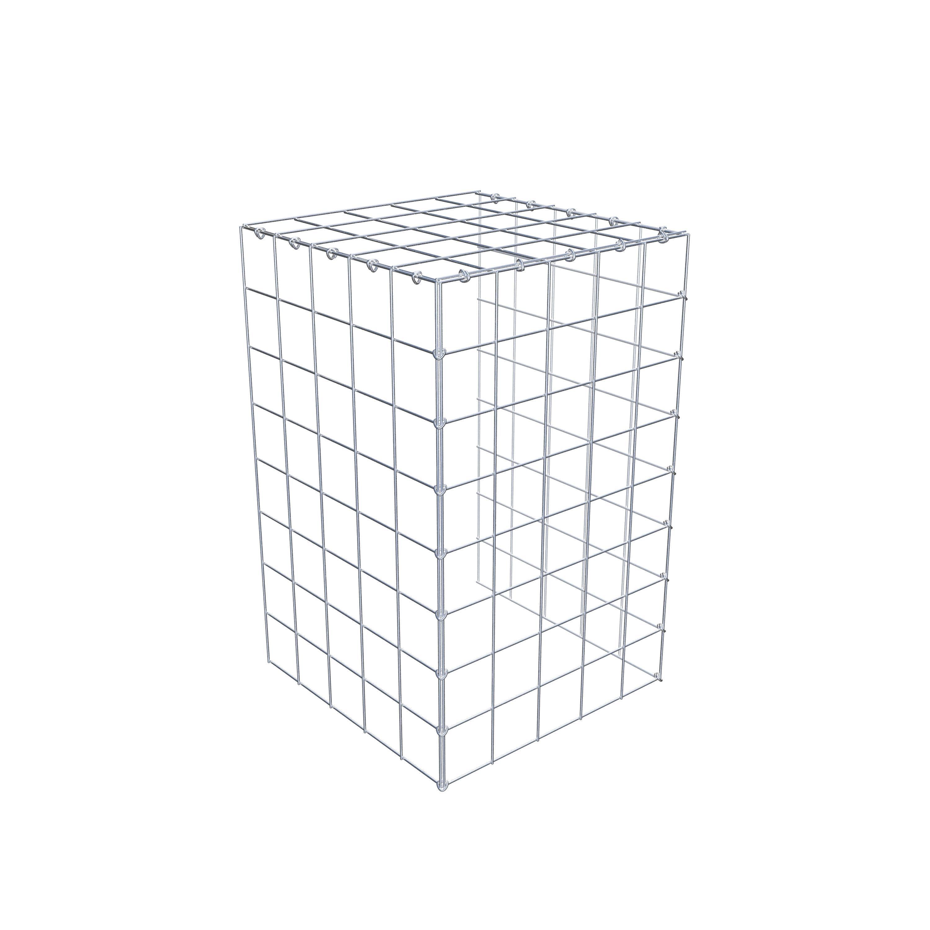 Pila adicional tipo 4 80 cm x 50 cm x 50 cm (L x A x P), malla 10 cm x 10 cm, anillo en C