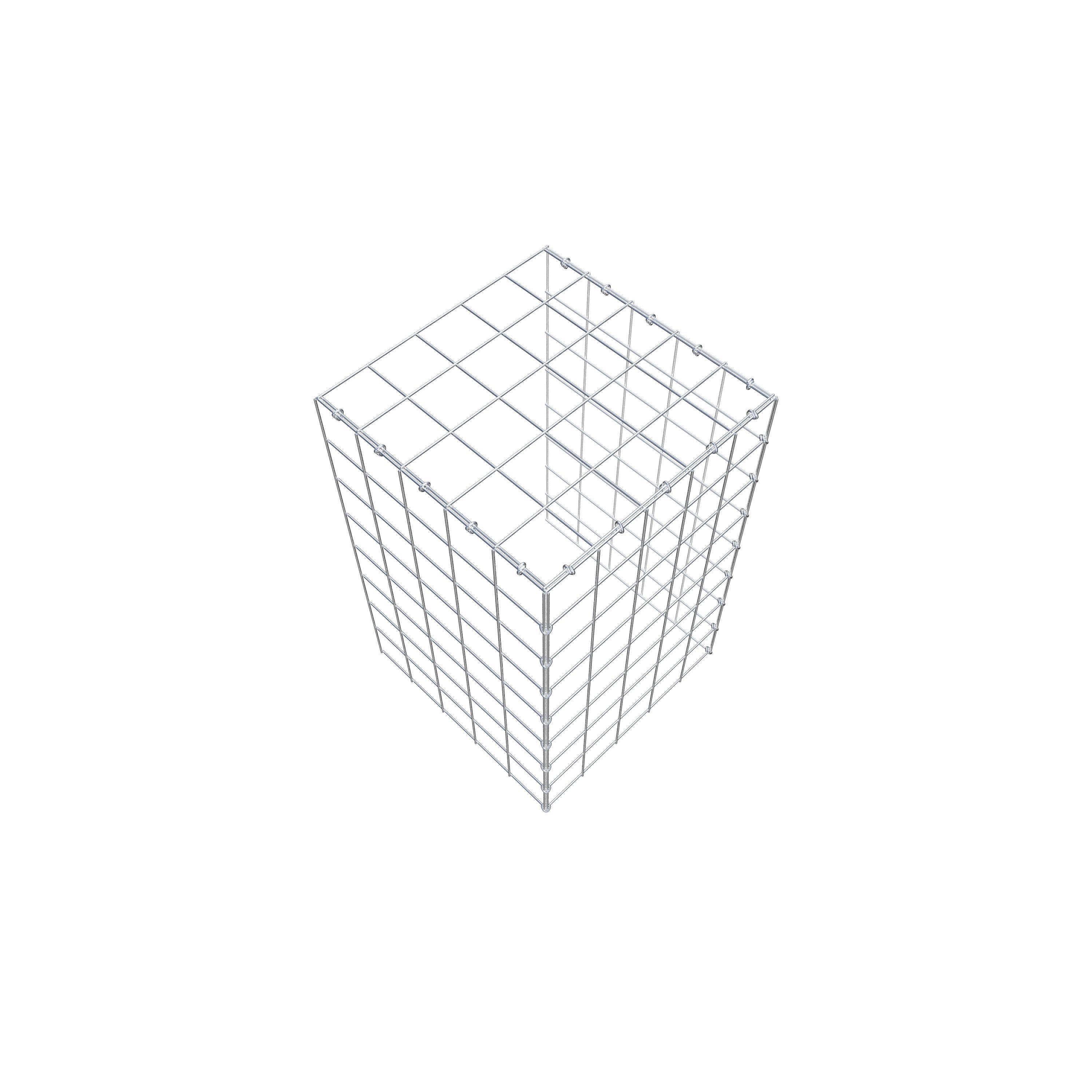Pila adicional tipo 4 80 cm x 50 cm x 50 cm (L x A x P), malla 10 cm x 10 cm, anillo en C