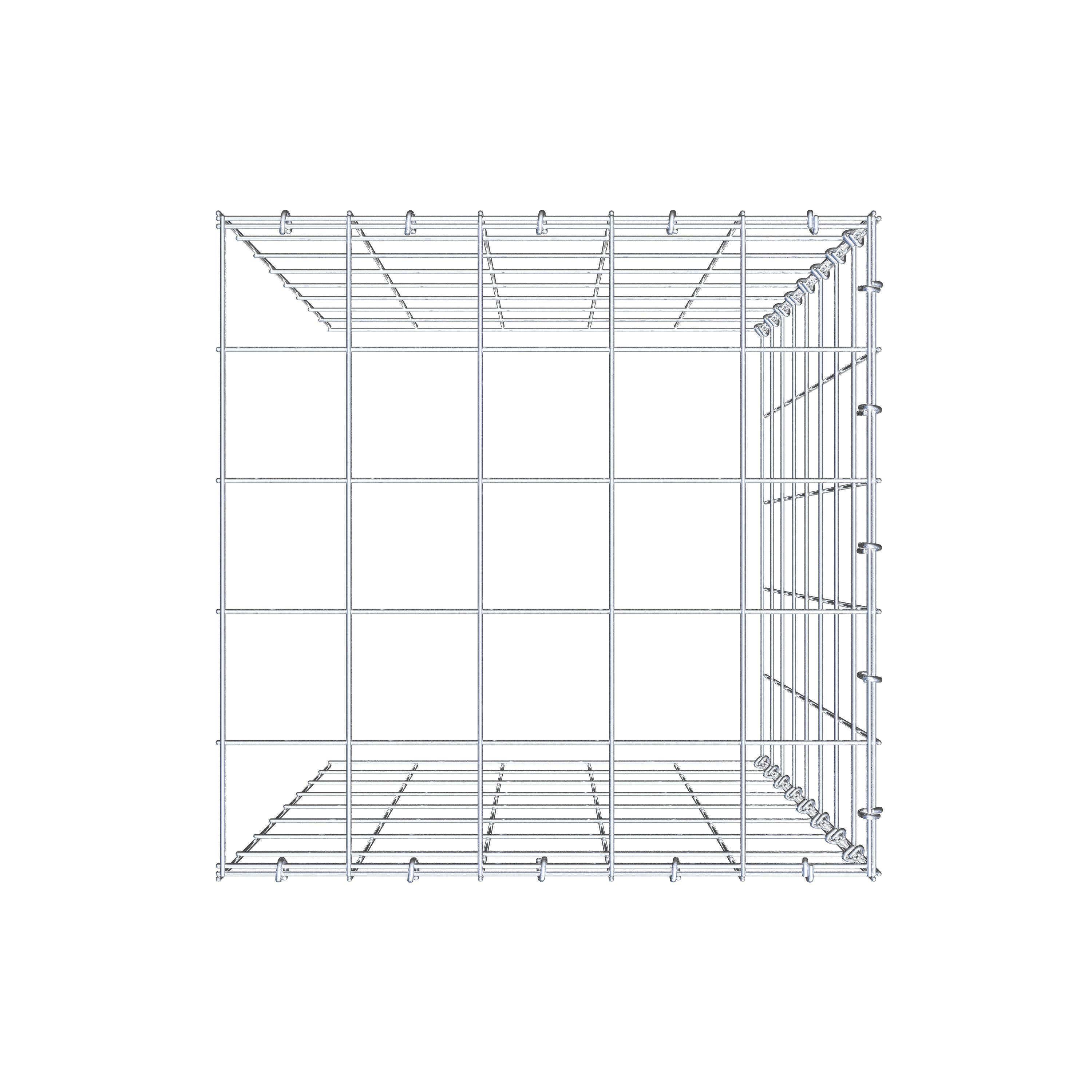 Pila adicional tipo 4 80 cm x 50 cm x 50 cm (L x A x P), malla 10 cm x 10 cm, anillo en C