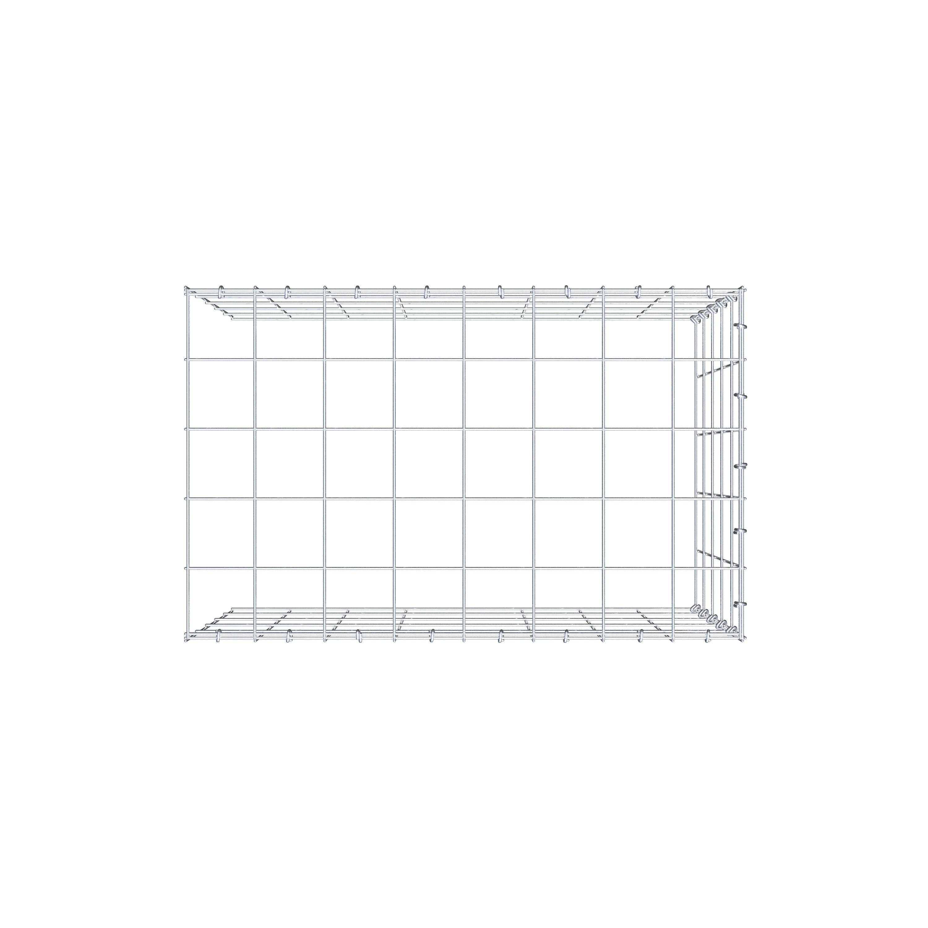 Pila adicional tipo 4 80 cm x 50 cm x 50 cm (L x A x P), malla 10 cm x 10 cm, anillo en C