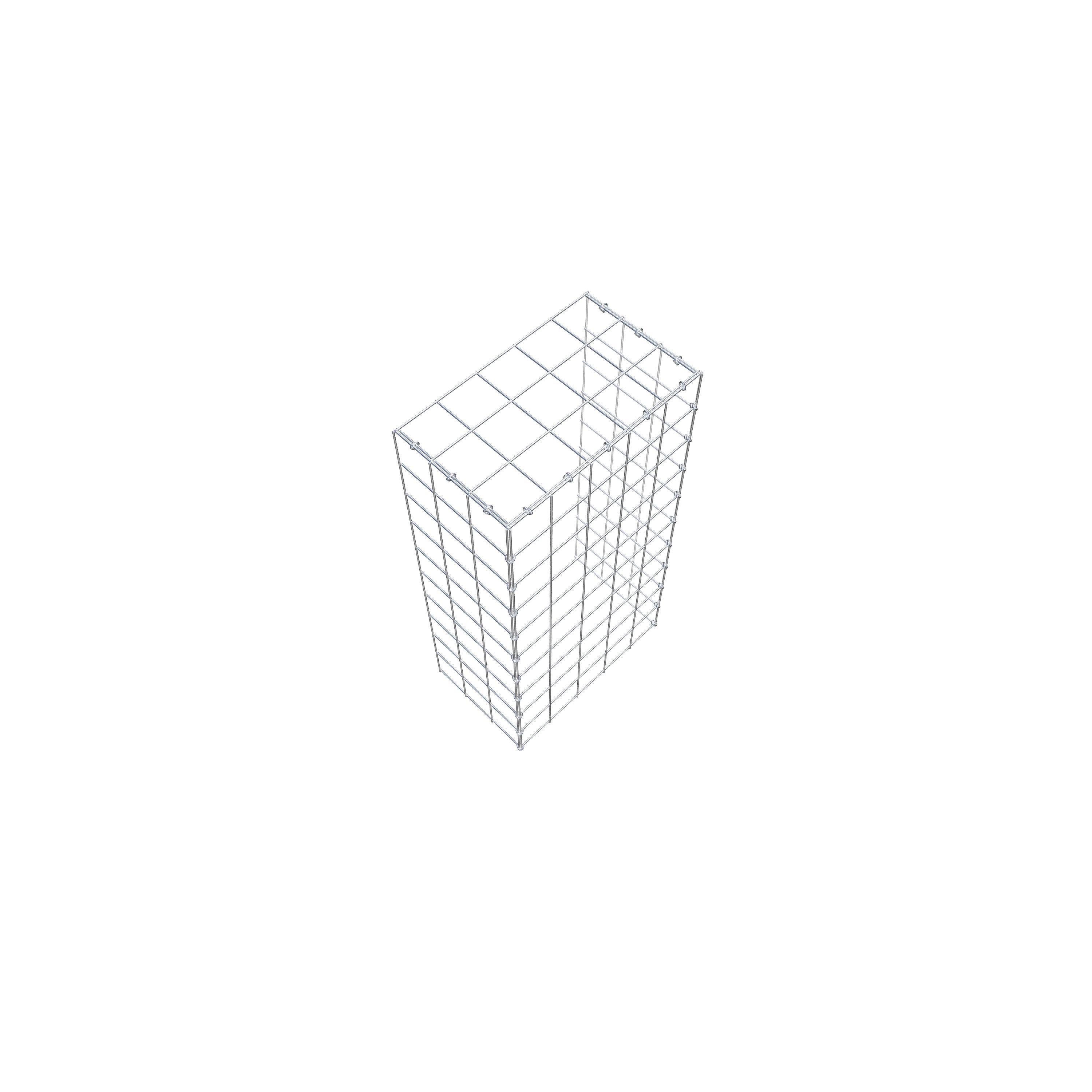 Type 4 oplegkorf 100 cm x 30 cm x 50 cm (L x H x D), maaswijdte 10 cm x 10 cm, C-ring