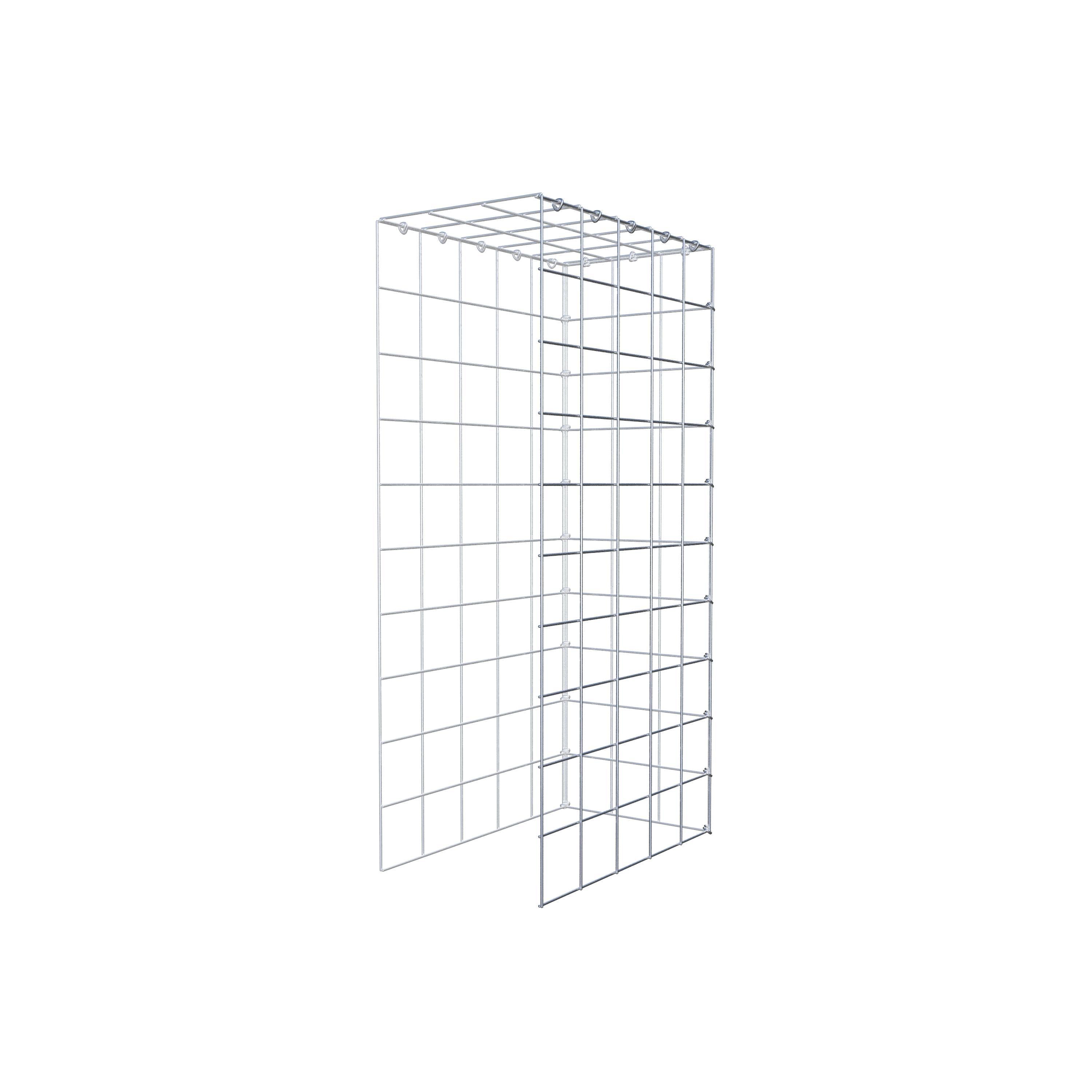 Fourche rapportée type 4 100 cm x 50 cm x 30 cm (L x H x P), mailles 10 cm x 10 cm, anneau C