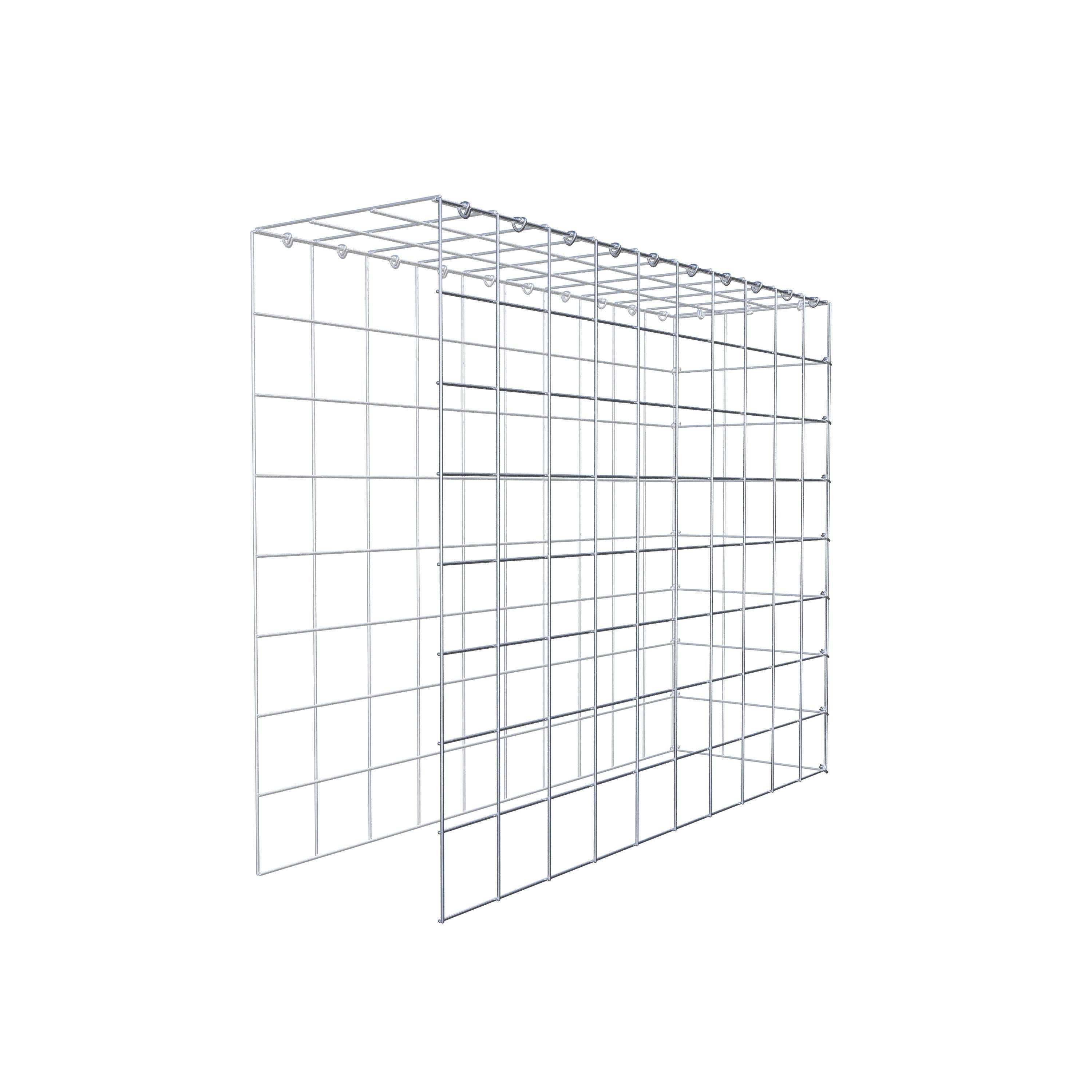 Extra gabion typ 4 100 cm x 80 cm x 30 cm (L x H x D), maskstorlek 10 cm x 10 cm, C-ring