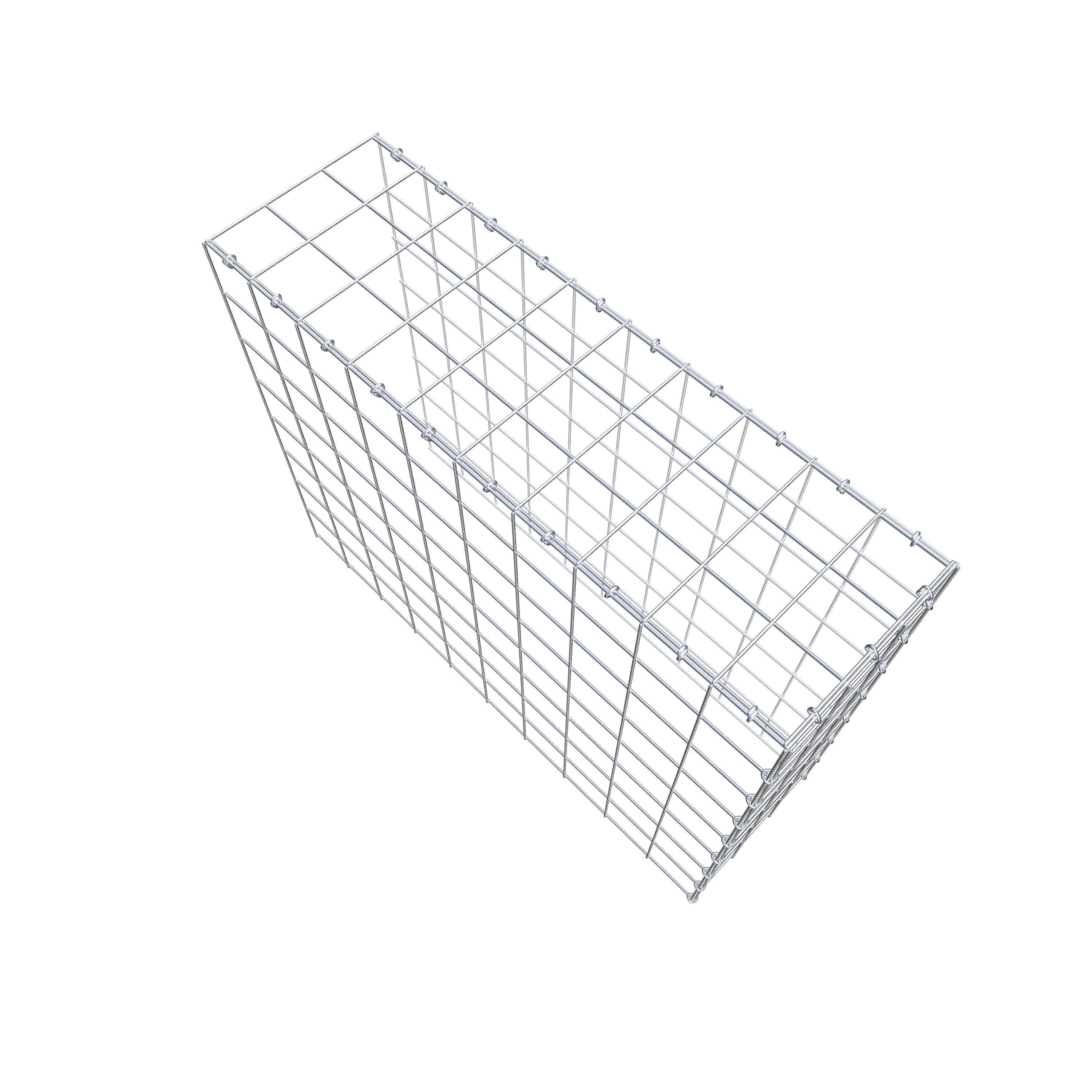 Extra gabion typ 4 100 cm x 80 cm x 30 cm (L x H x D), maskstorlek 10 cm x 10 cm, C-ring