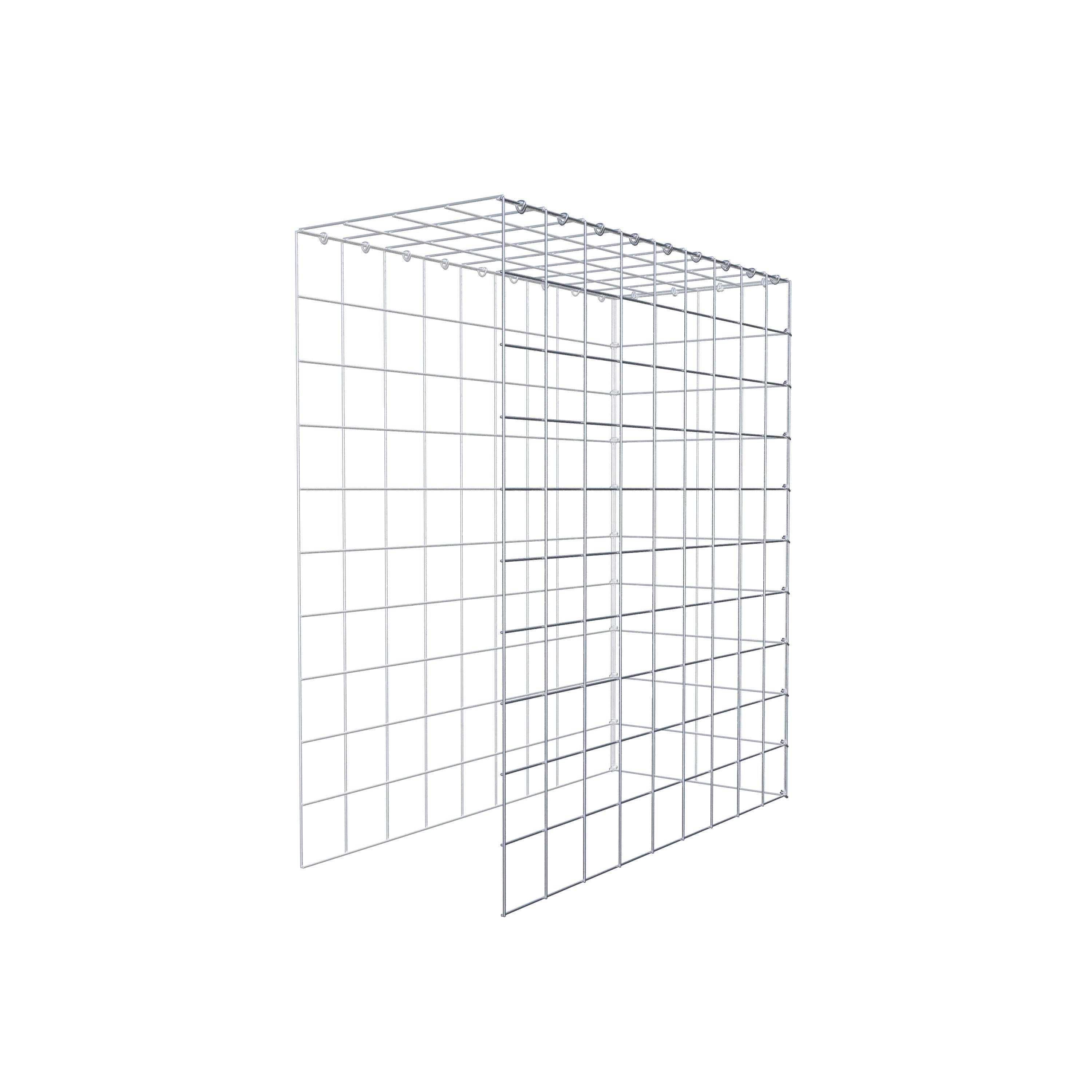 Gavión adicional tipo 4 100 cm x 90 cm x 40 cm (L x A x P), malla 10 cm x 10 cm, anillo en C