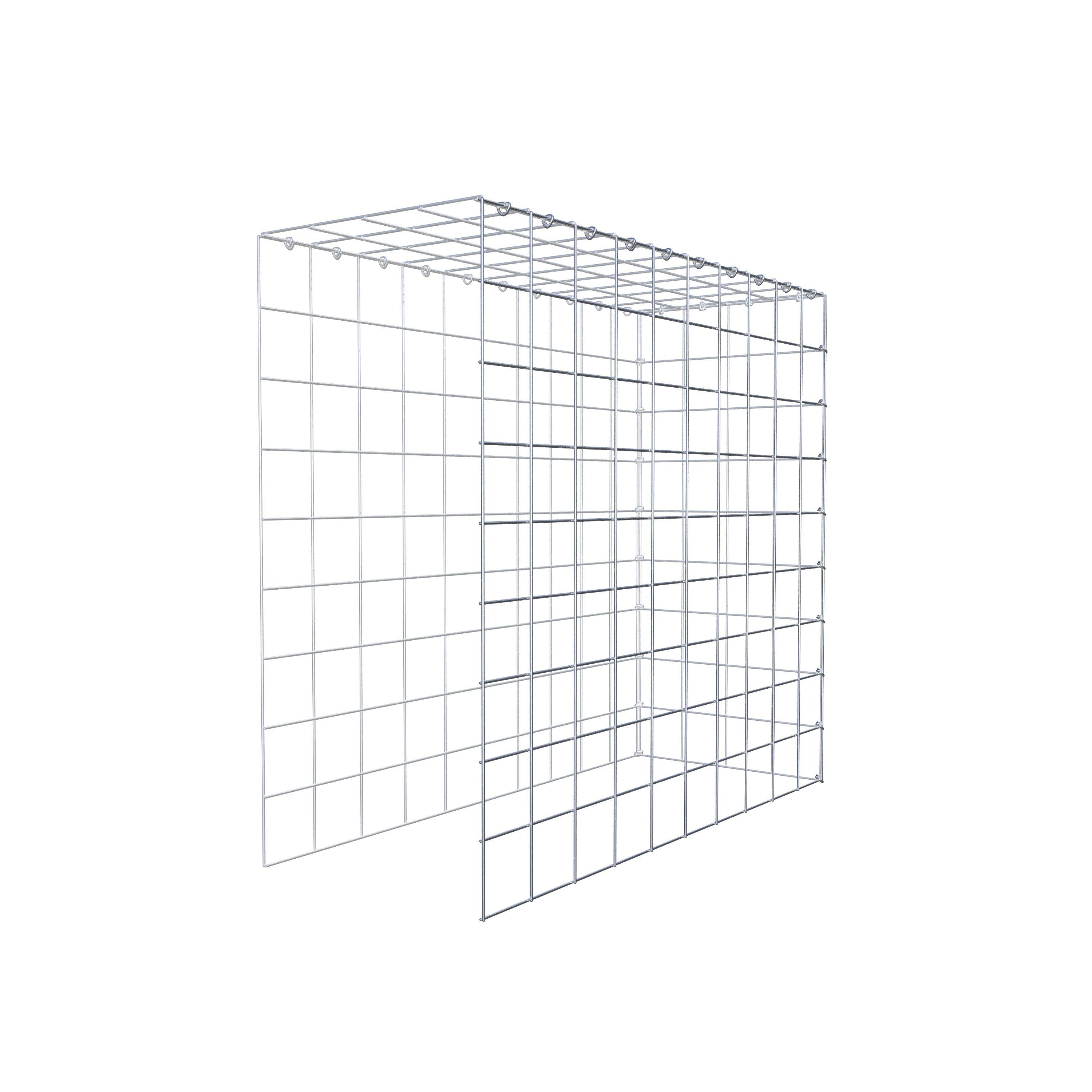 Gavión adicional tipo 4 100 cm x 90 cm x 40 cm (L x A x P), malla 10 cm x 10 cm, anillo en C