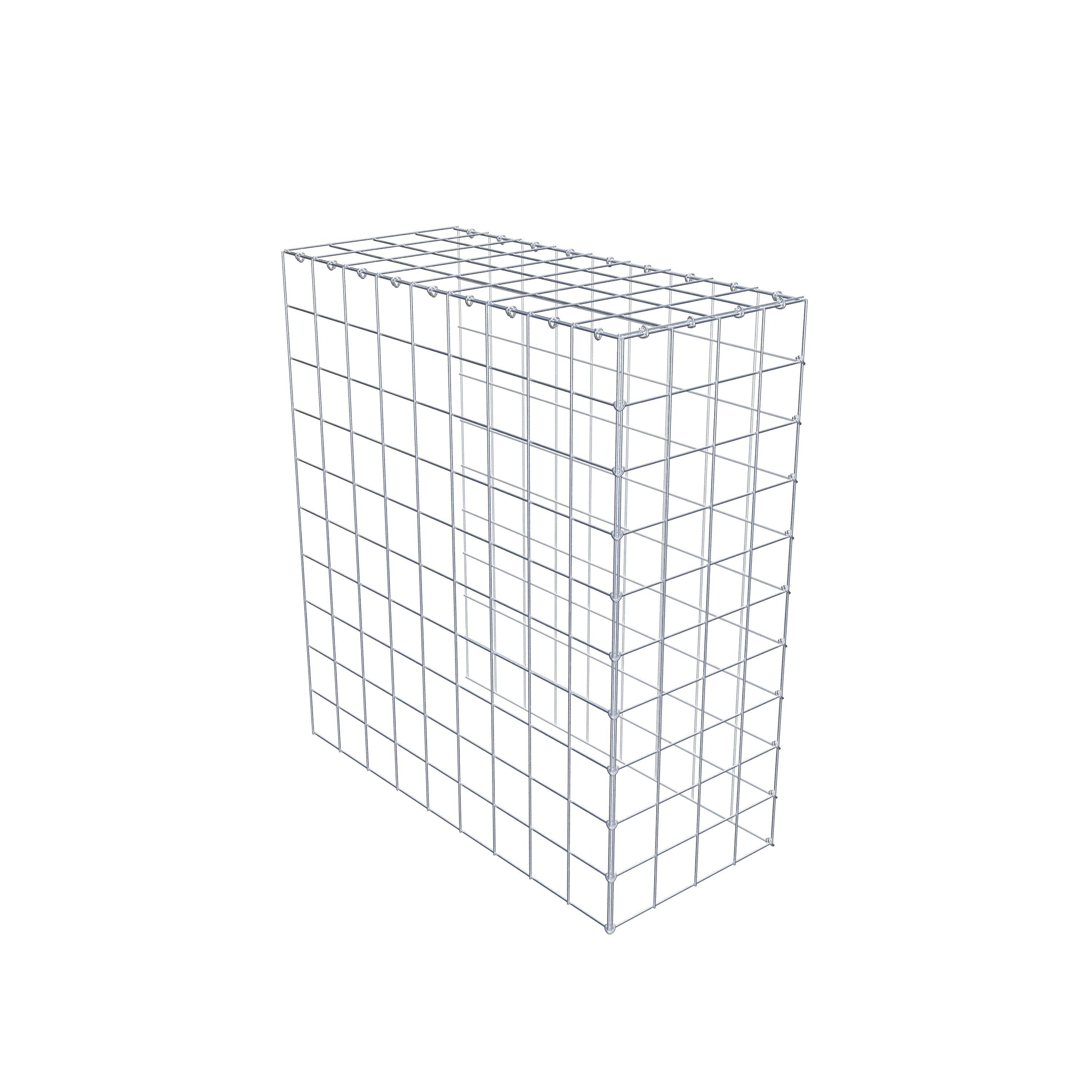 Gavión adicional tipo 4 100 cm x 90 cm x 40 cm (L x A x P), malla 10 cm x 10 cm, anillo en C