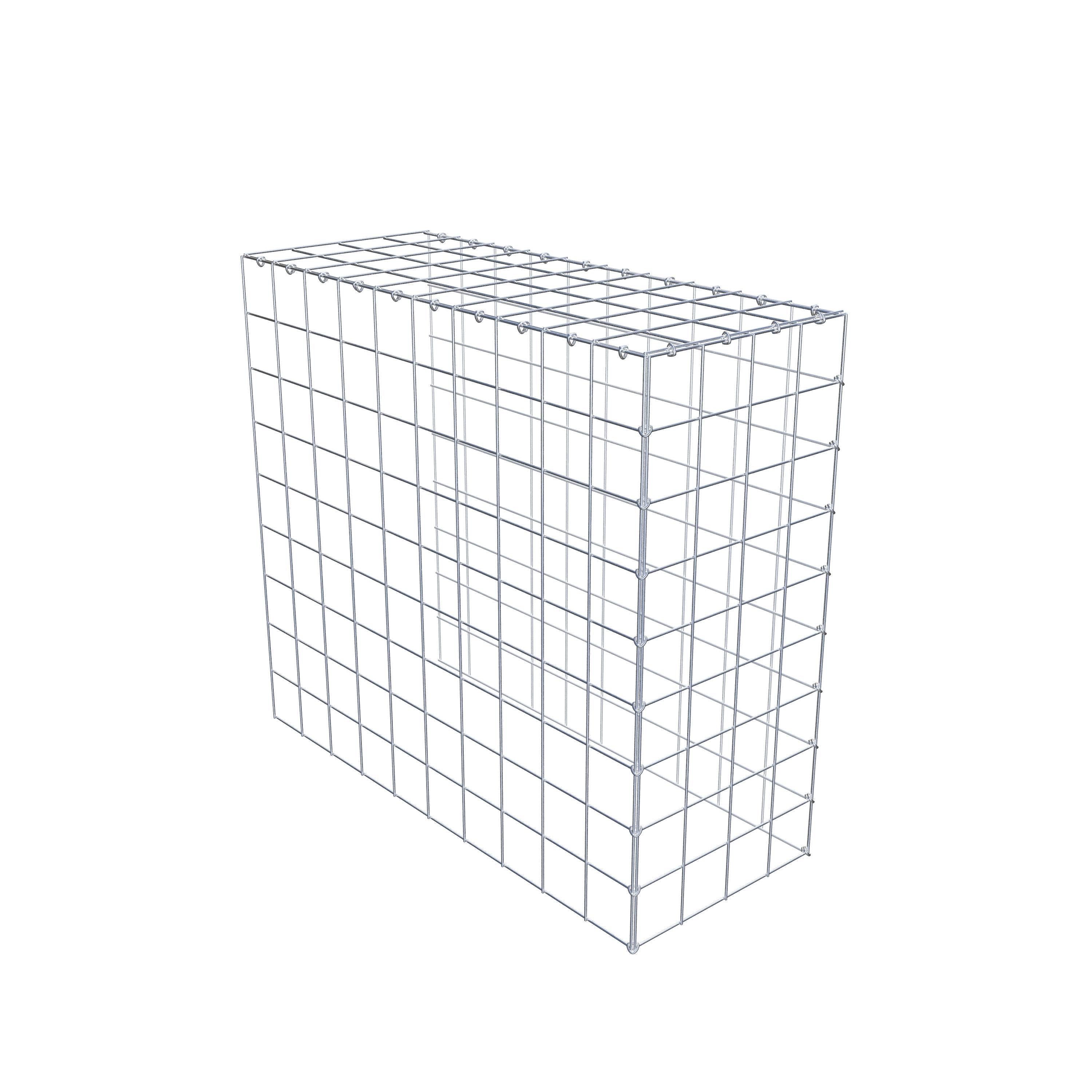 Gavión adicional tipo 4 100 cm x 90 cm x 40 cm (L x A x P), malla 10 cm x 10 cm, anillo en C