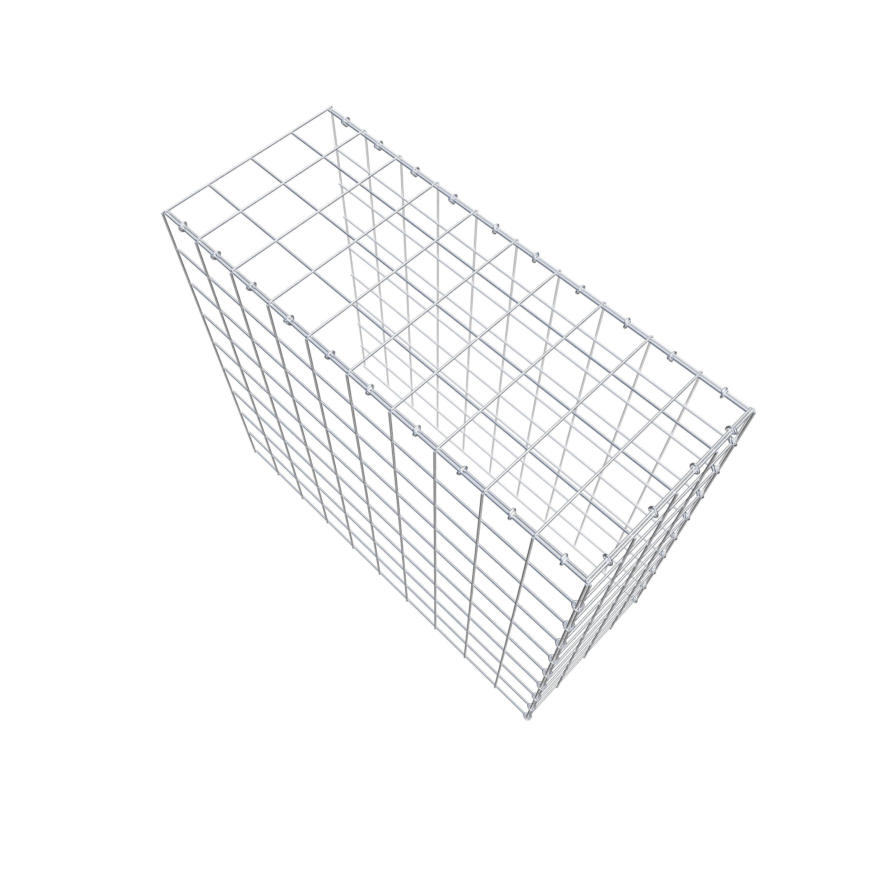 Gavión adicional tipo 4 100 cm x 90 cm x 40 cm (L x A x P), malla 10 cm x 10 cm, anillo en C