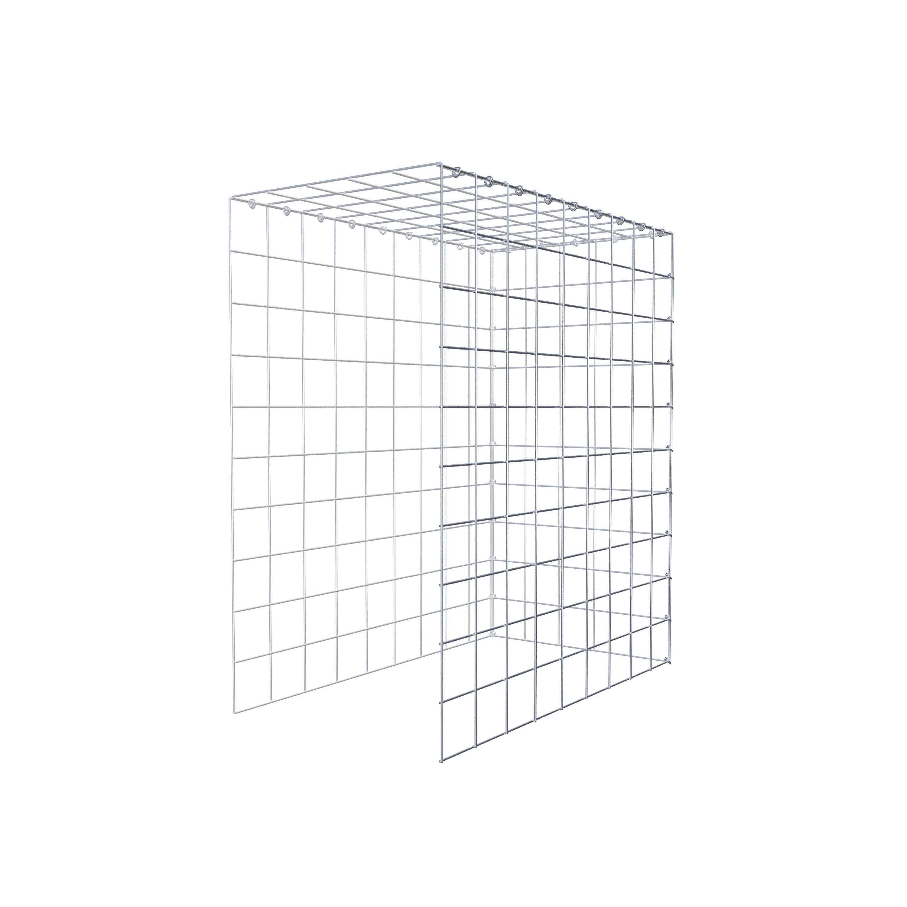 Fourche rapportée type 4 100 cm x 90 cm x 50 cm (L x H x P), mailles 10 cm x 10 cm, anneau C