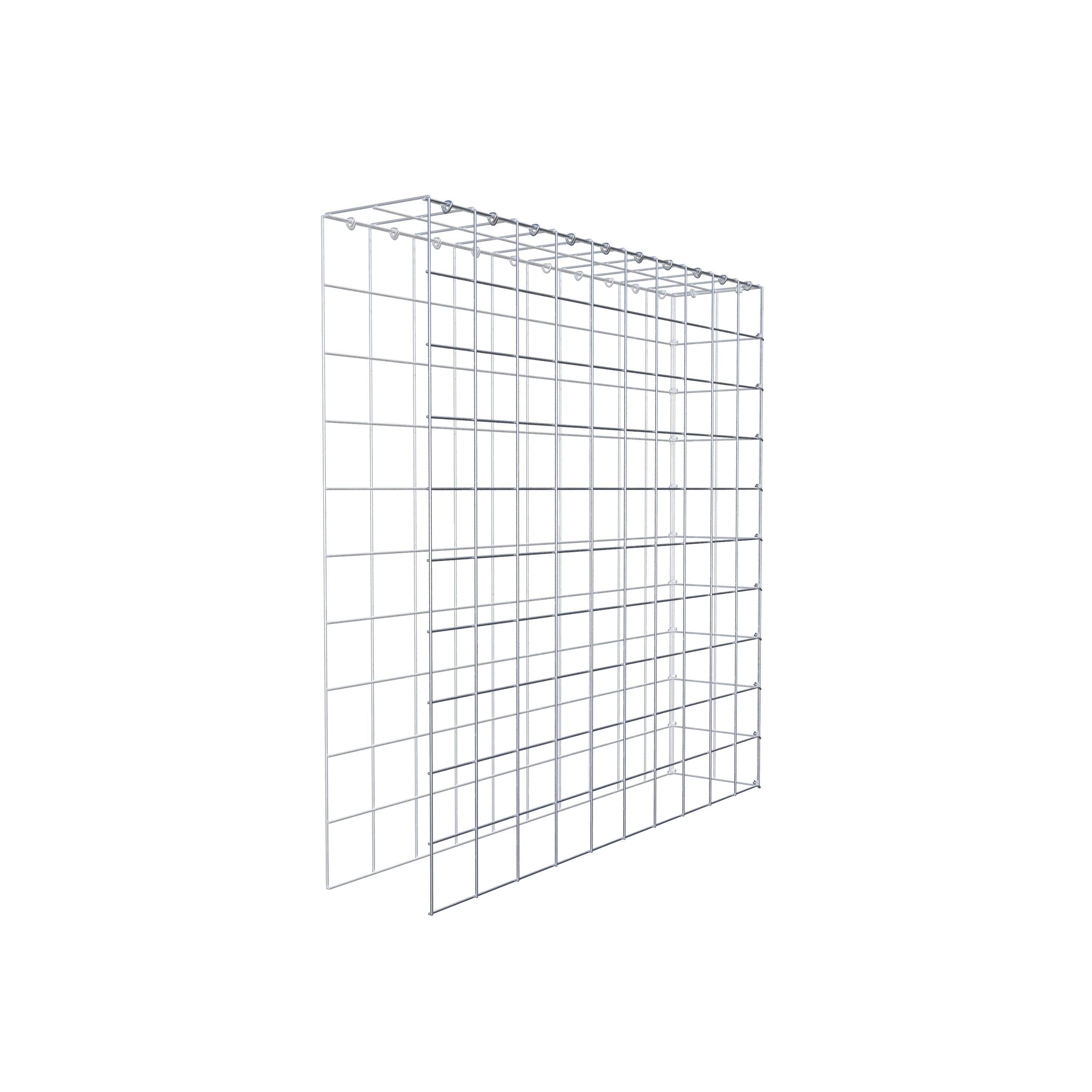 Gabião Tipo 4 100 cm x 100 cm x 20 cm (C x A x P), malhagem 10 cm x 10 cm, anel C