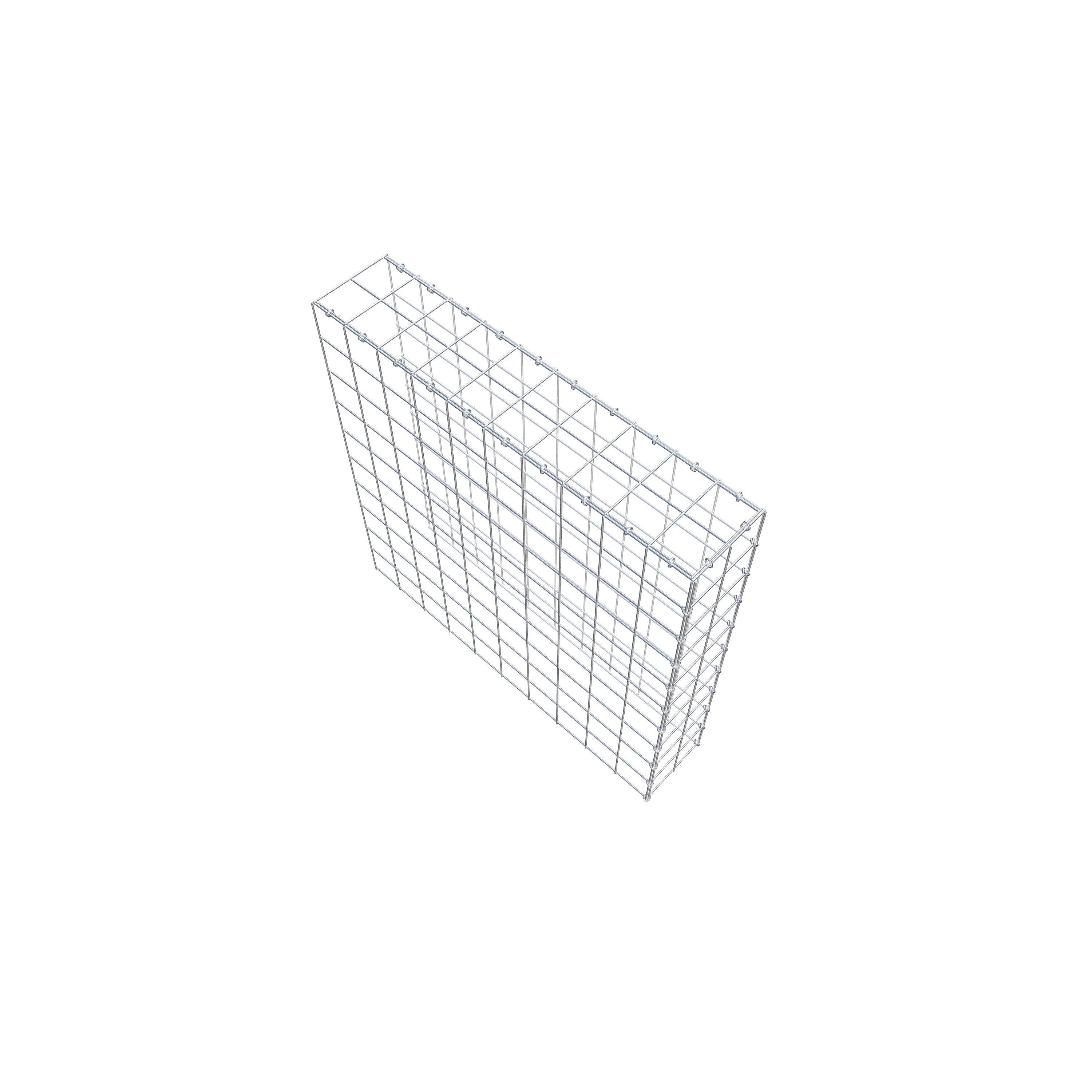 Gabião Tipo 4 100 cm x 100 cm x 20 cm (C x A x P), malhagem 10 cm x 10 cm, anel C