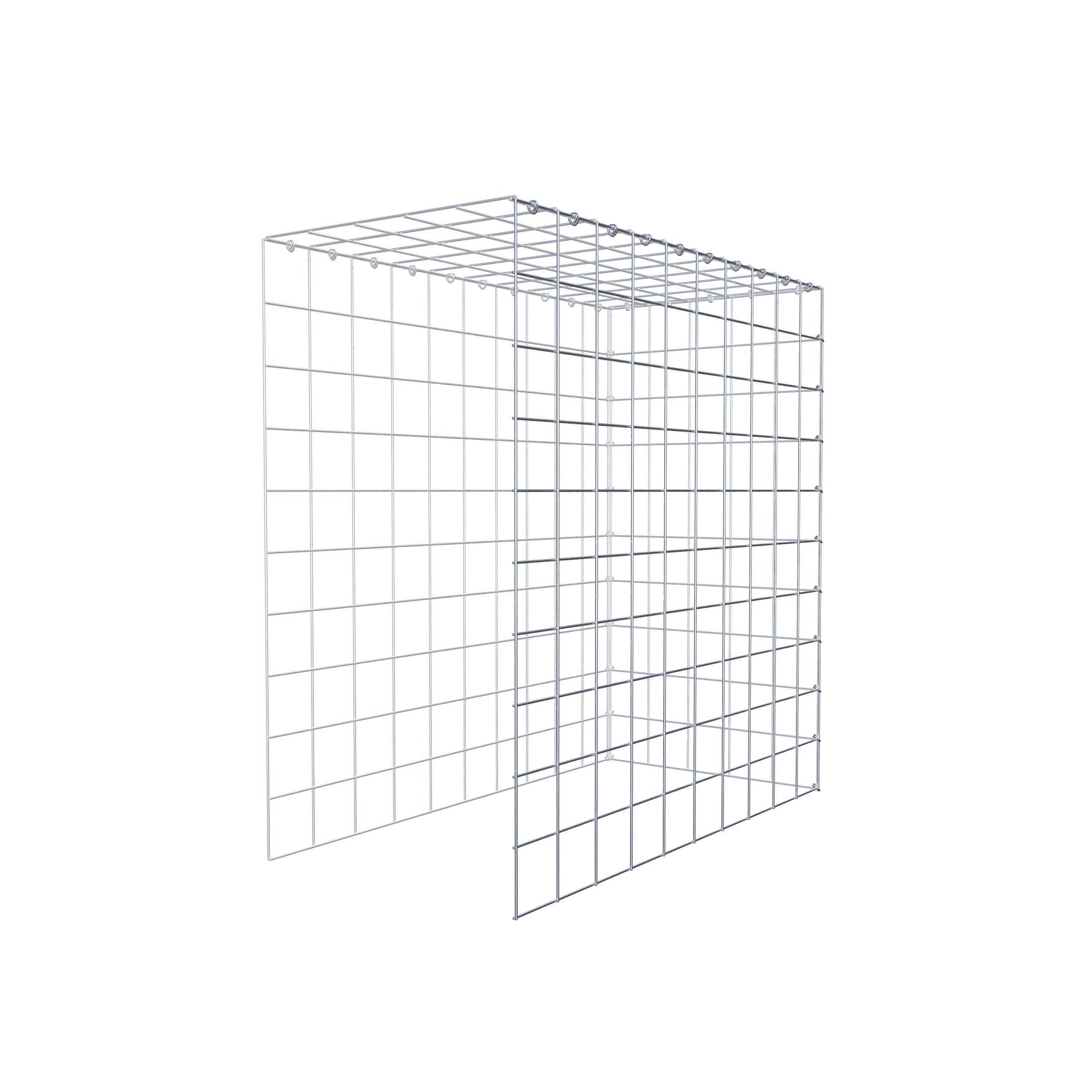 Gavión adicional tipo 4 100 cm x 100 cm x 50 cm (L x A x P), malla 10 cm x 10 cm, anillo en C