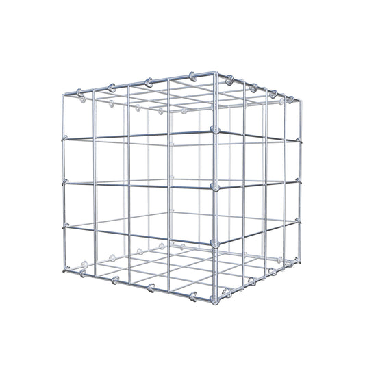 Gabion 40 cm x 40 cm x 40 cm (L x H x P), mailles 10 cm x 10 cm, anneau en C