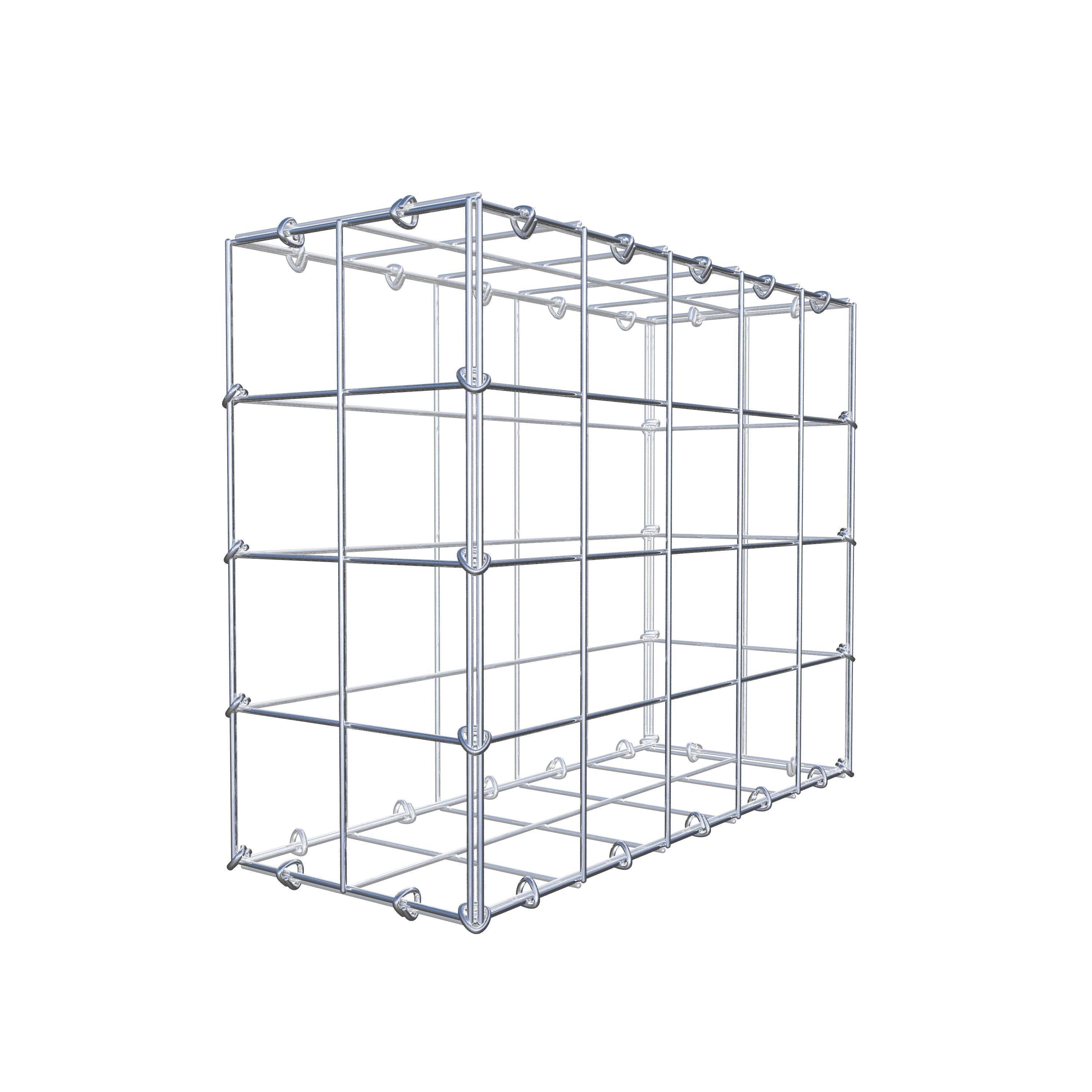 Gabion 50 cm x 40 cm x 20 cm (L x H x P), mailles 10 cm x 10 cm, anneau en C