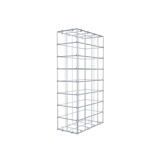Gabion 80 cm x 40 cm x 20 cm (L x H x D), maskstorlek 10 cm x 10 cm, C-ring