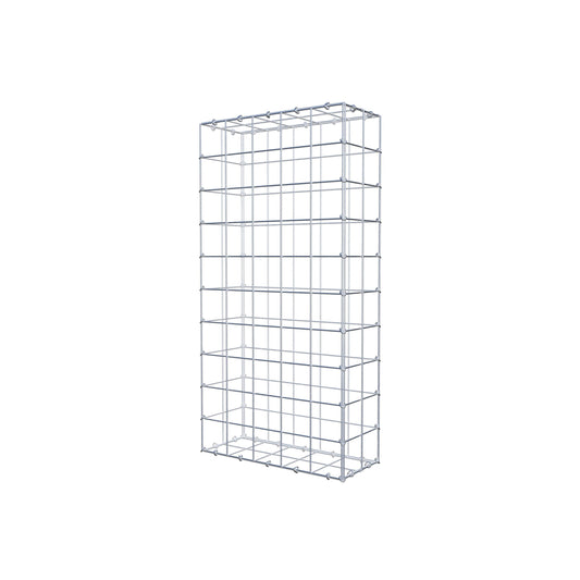 Gabion 100 cm x 20 cm x 50 cm (L x H x D), maskstorlek 10 cm x 10 cm, C-ring