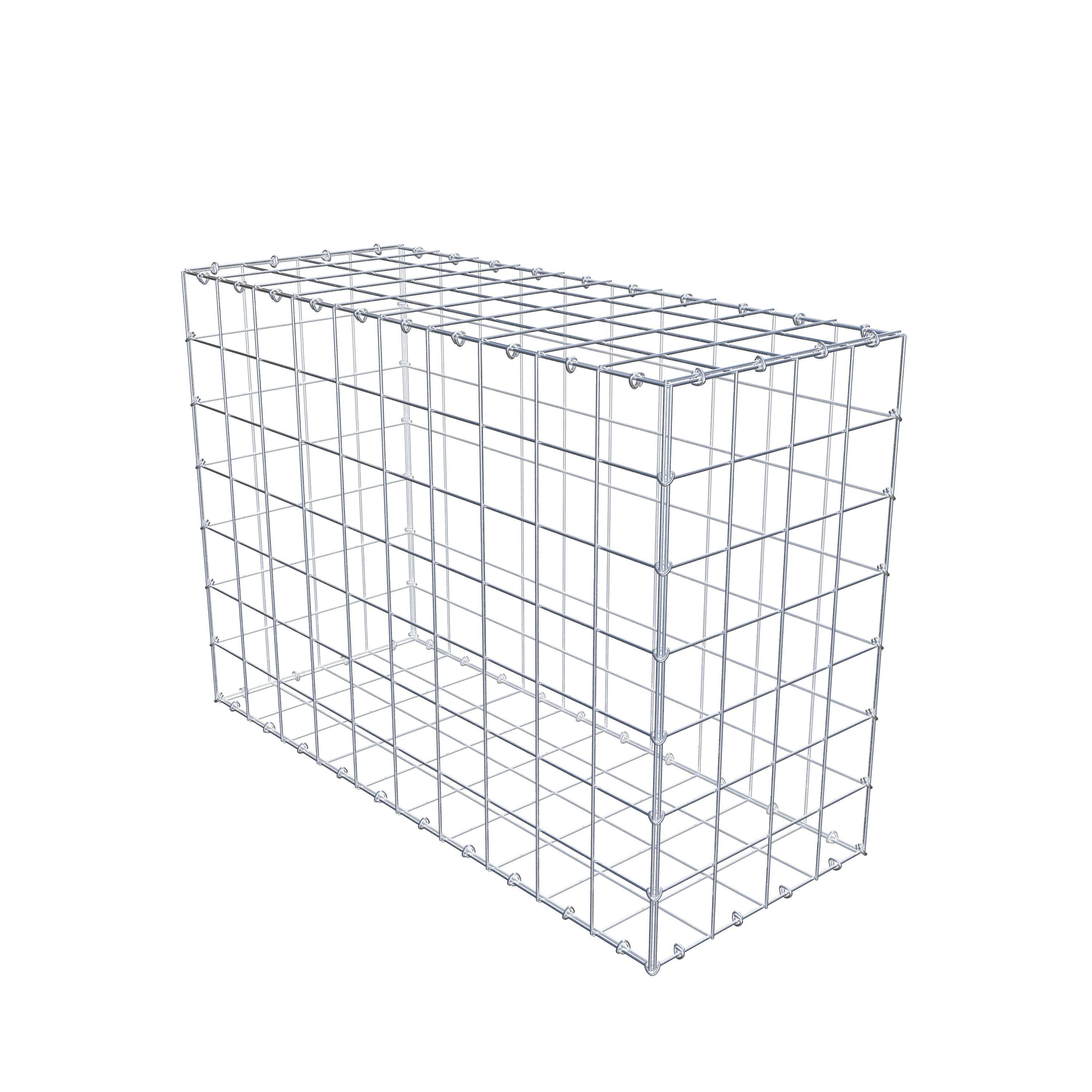 Gabion 100 cm x 70 cm x 40 cm (L x H x P), mailles 10 cm x 10 cm, anneau en C