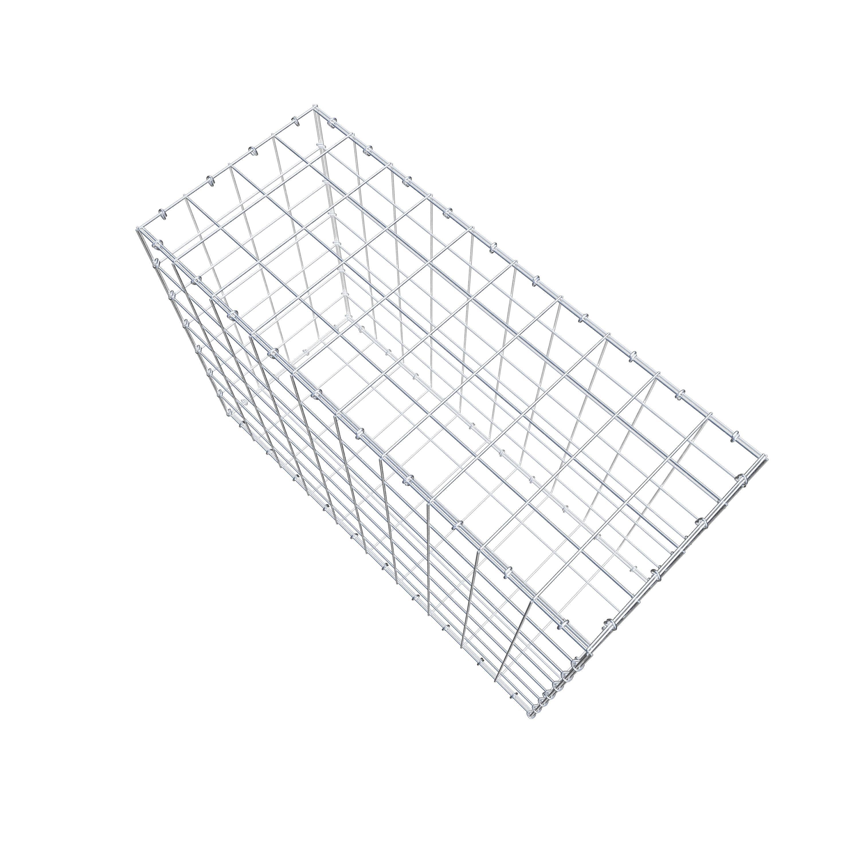 Gabion 100 cm x 70 cm x 40 cm (L x H x P), mailles 10 cm x 10 cm, anneau en C