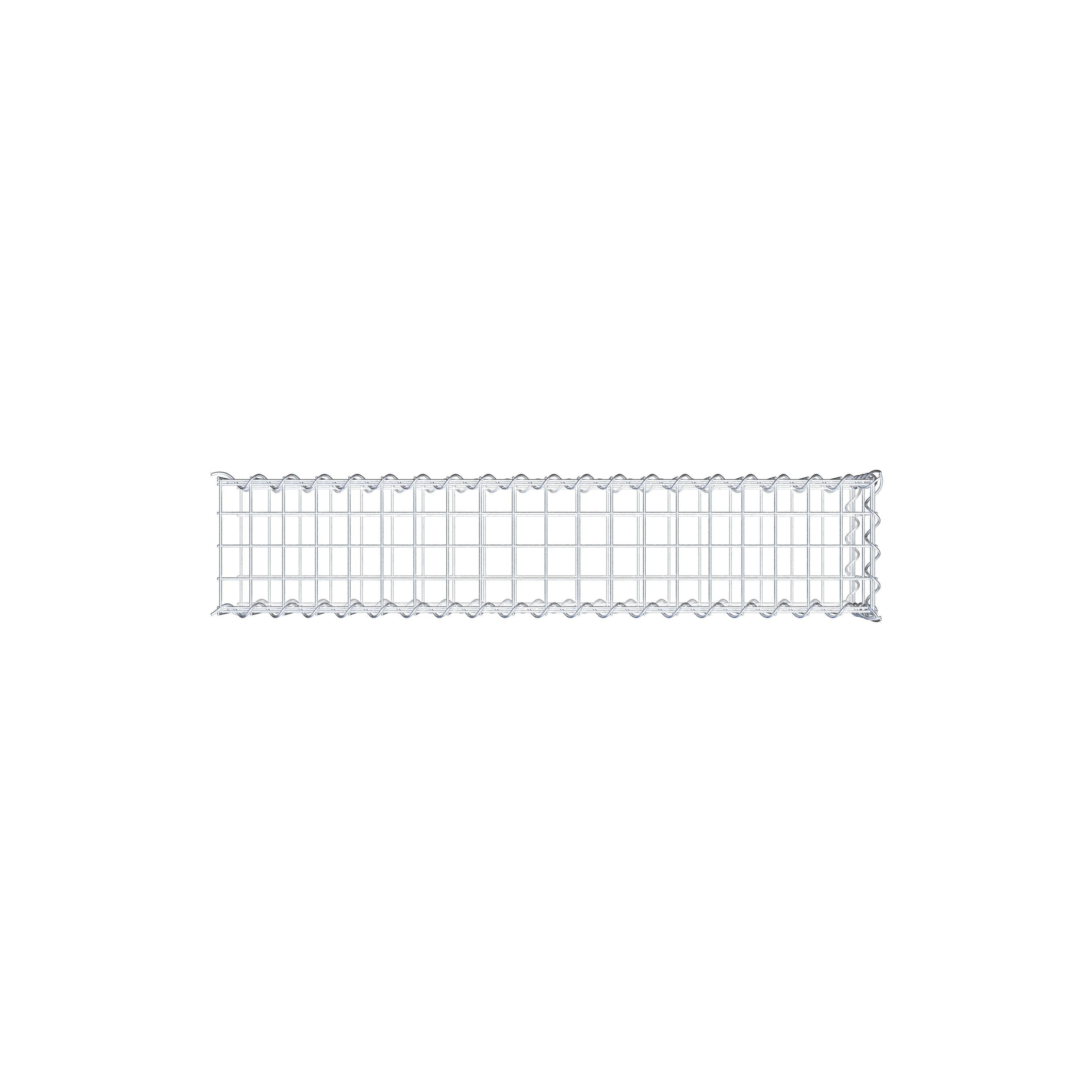 Gabbione aggiuntivo tipo 2 100 cm x 20 cm x 20 cm (L x A x P), dimensione maglia 5 cm x 10 cm, a spirale