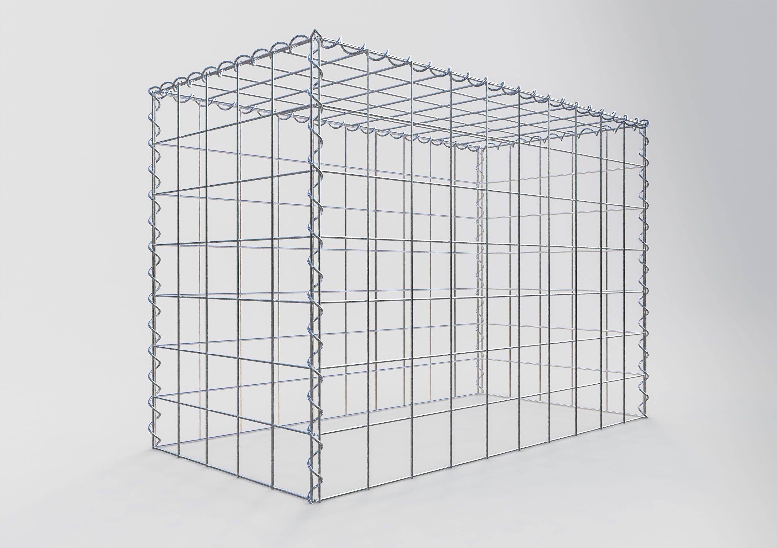 Gabiona - Anbaugabione 100 x 70 x 50cm; MW 10 x 10cm; Typ 3
