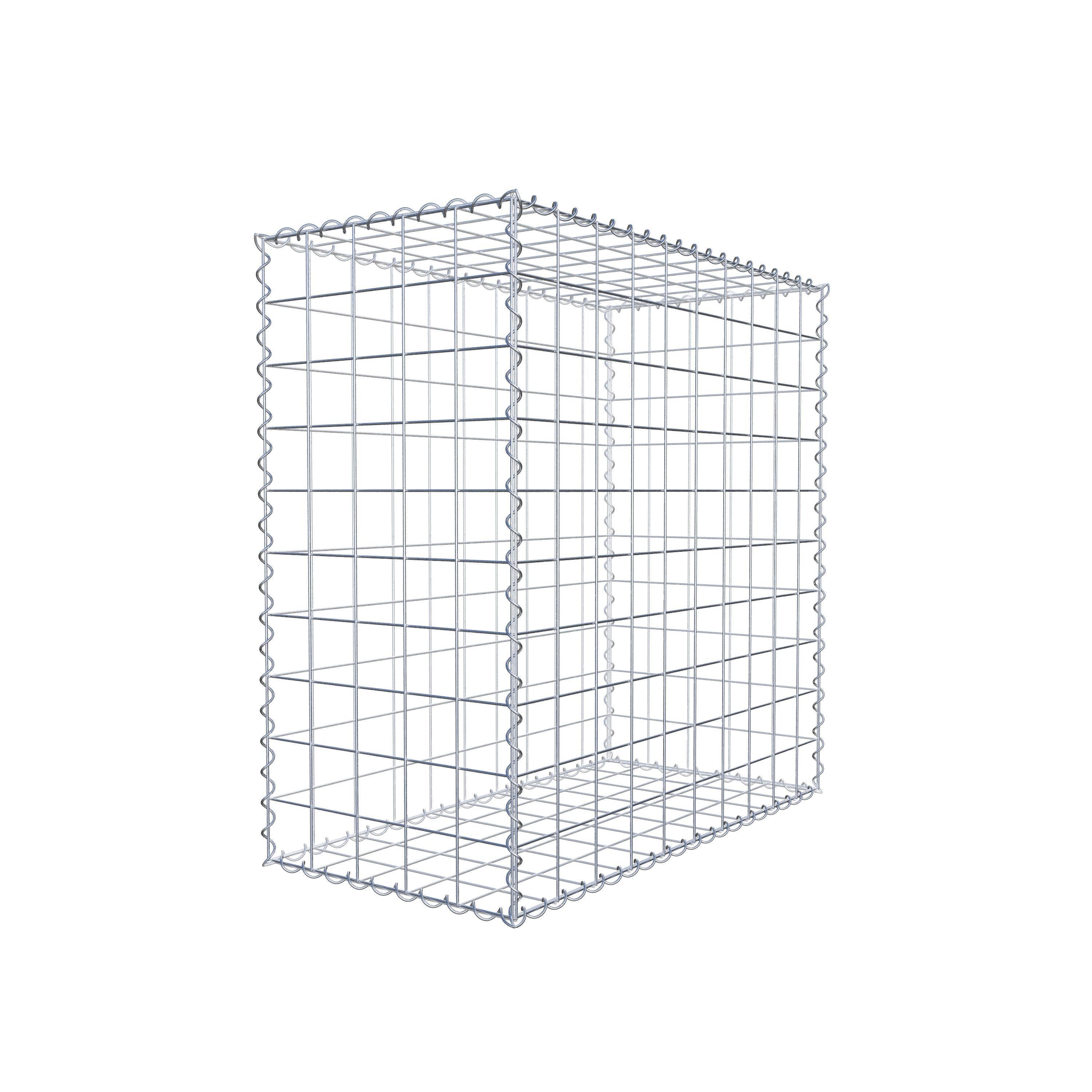 2er Set Gabionen 100 cm x 100 cm x 50 cm (L x H x T), Maschenweite 10 x 10 cm, Spirale