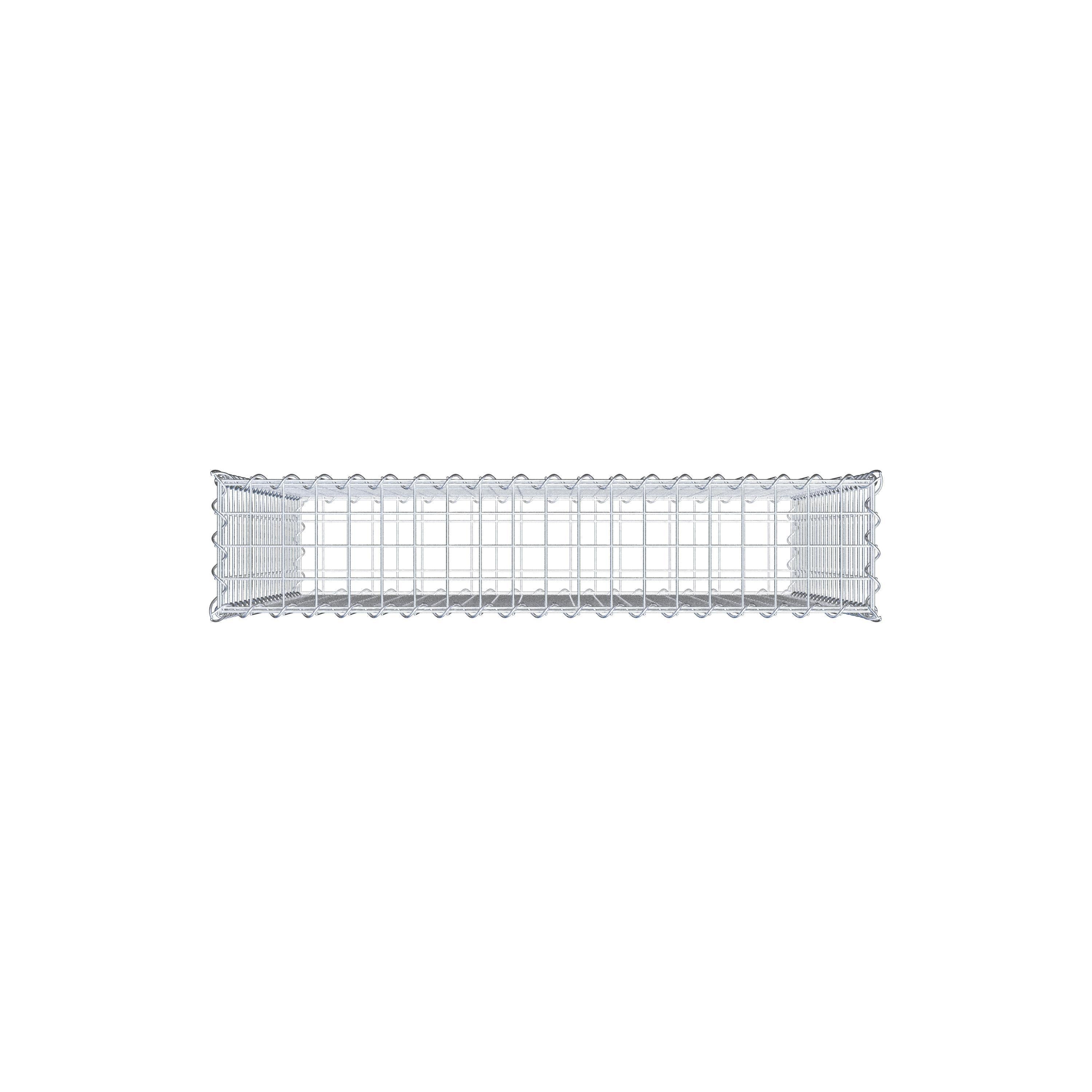Set van 2 schanskorven 100 cm x 100 cm x 20 cm (L x H x D), maaswijdte 5 x 5 cm, spiraalvormig