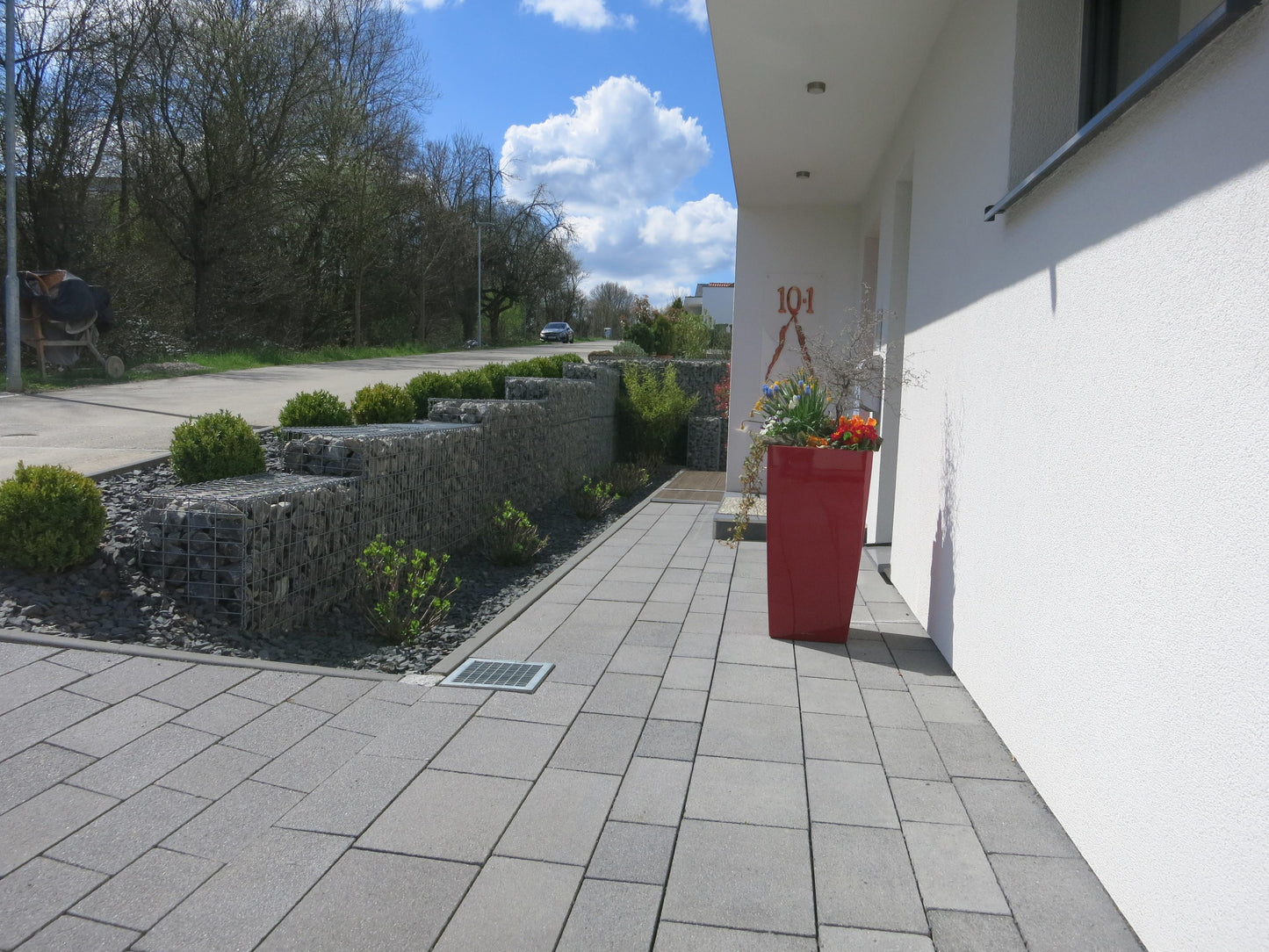 Set van 2 schanskorven 100 cm x 50 cm x 30 cm (L x H x D), maaswijdte 5 x 10 cm, spiraalvormig