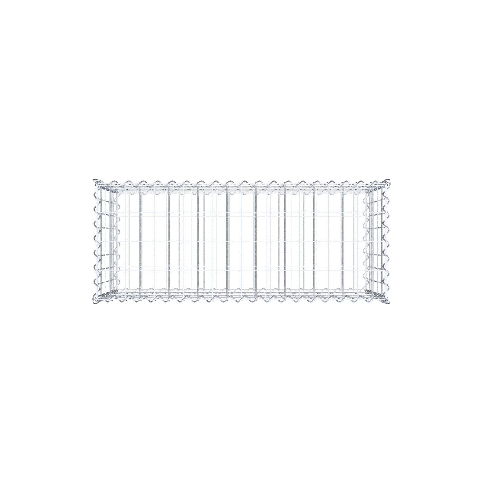 2er Set Gabionen 100 cm x 50 cm x 40 cm (L x H x T), Maschenweite 5 x 10 cm, Spirale