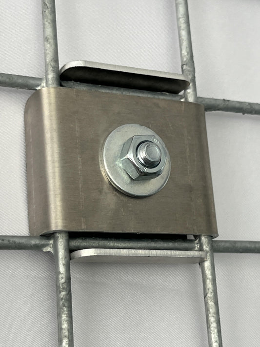 Clip for 5 x 5 cm, aluminum