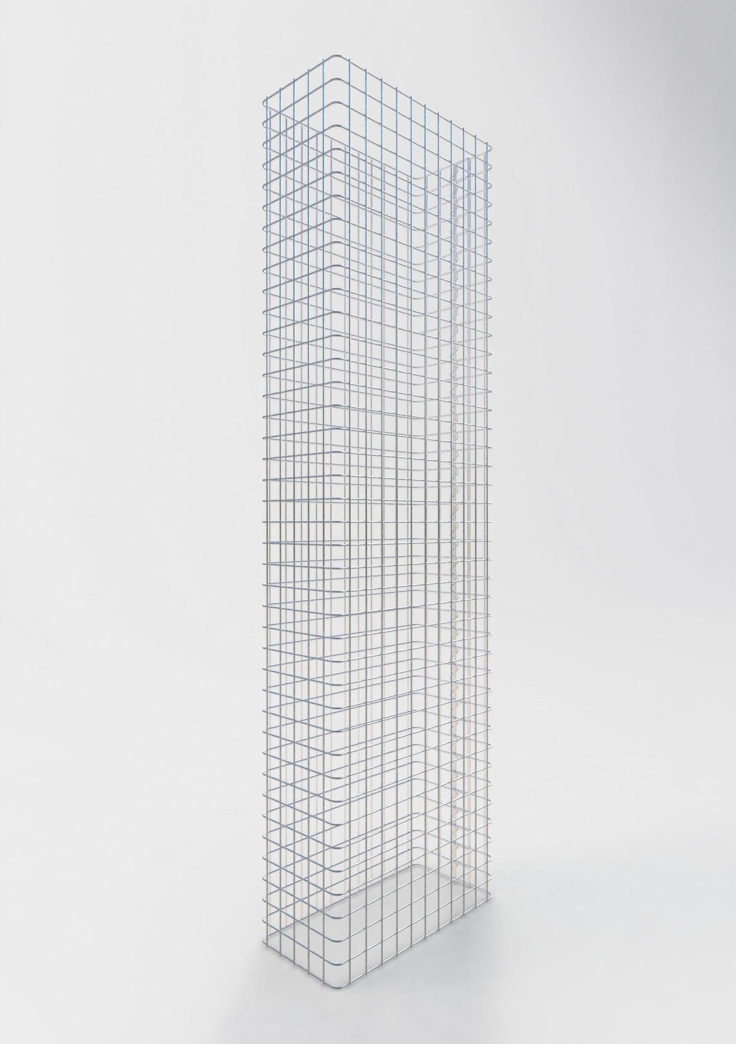 Schanskorfomheining lengte 57 cm, hoogte 200 cm, diepte 27 cm, maaswijdte 5 x 5 cm